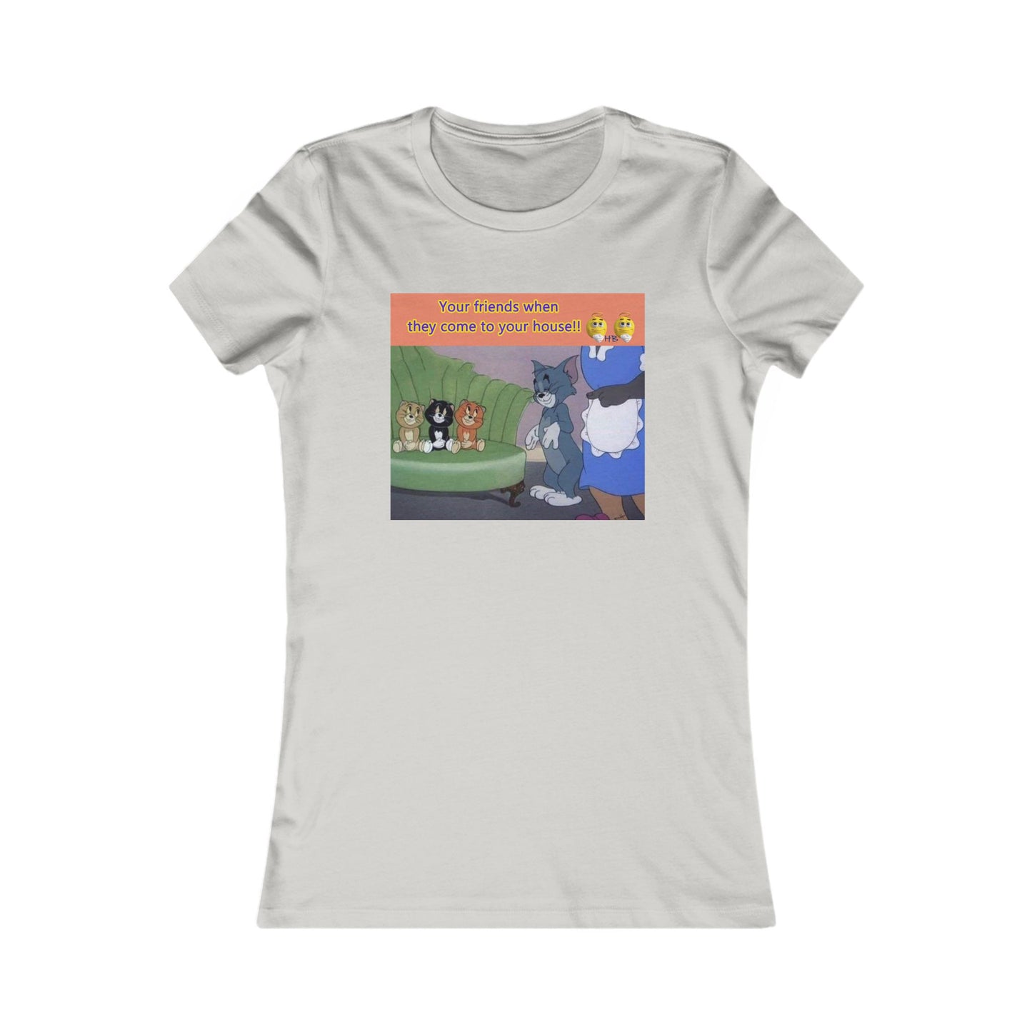 Tom and his innocent looking little friends in front of Mammy (Women - Premium Cotton Tee)