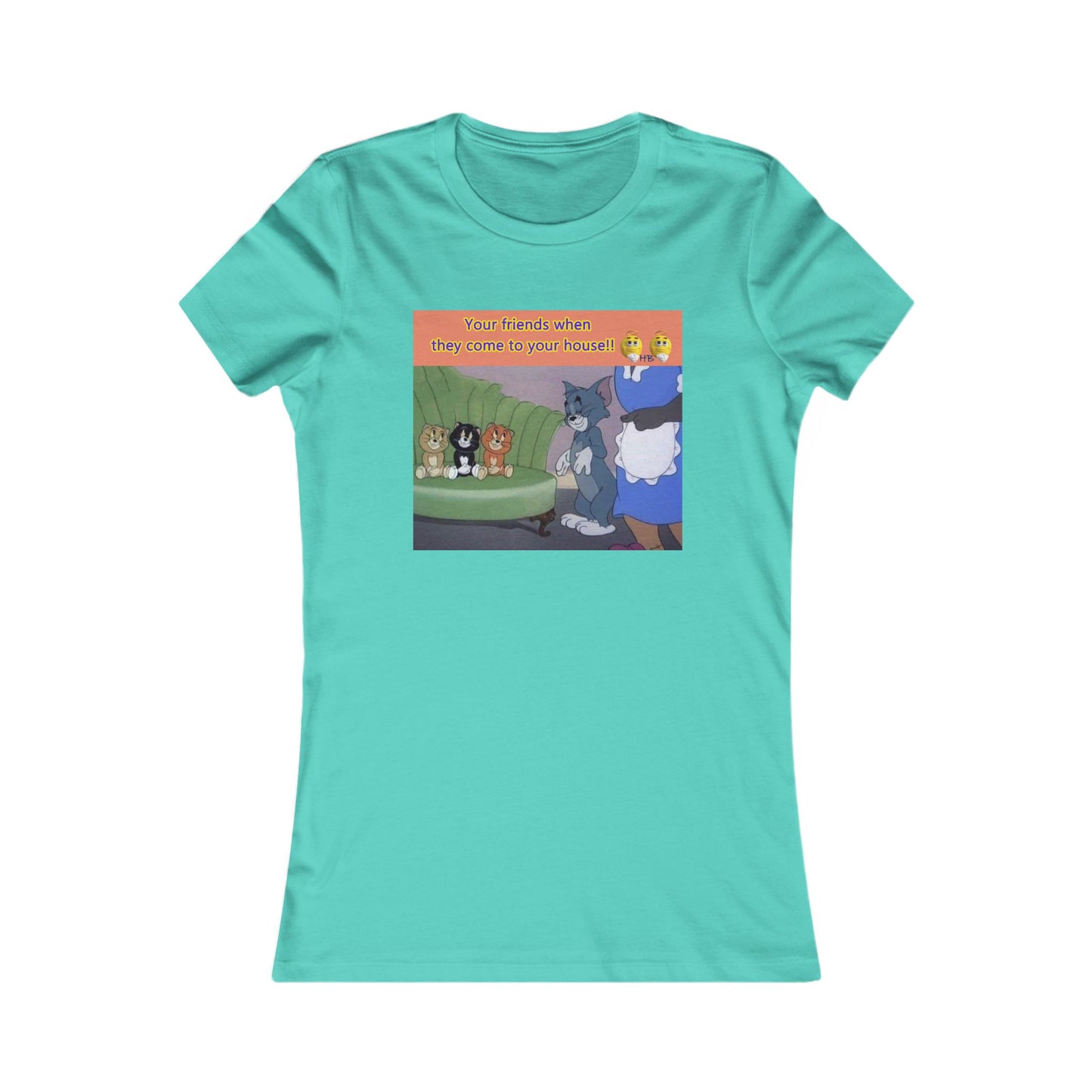 Tom and his innocent looking little friends in front of Mammy (Women - Premium Cotton Tee)
