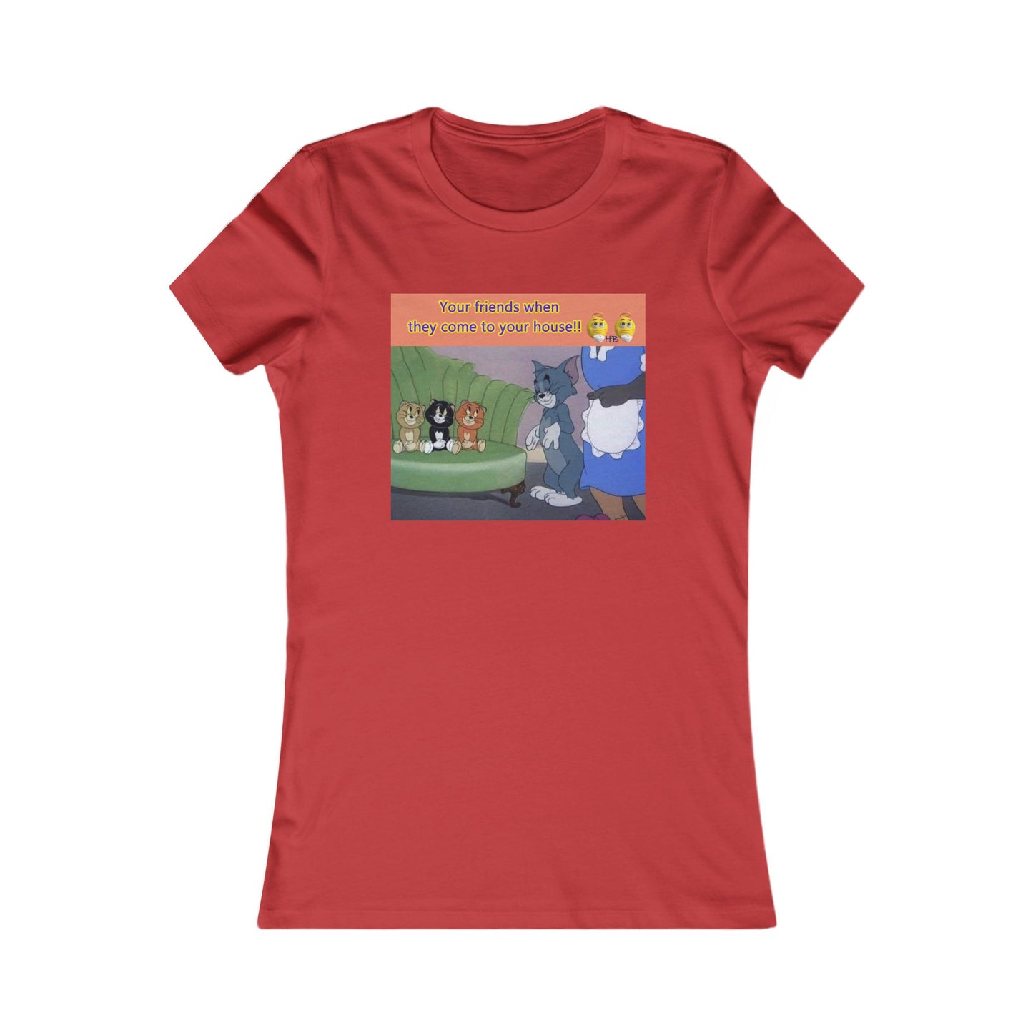 Tom and his innocent looking little friends in front of Mammy (Women - Premium Cotton Tee)