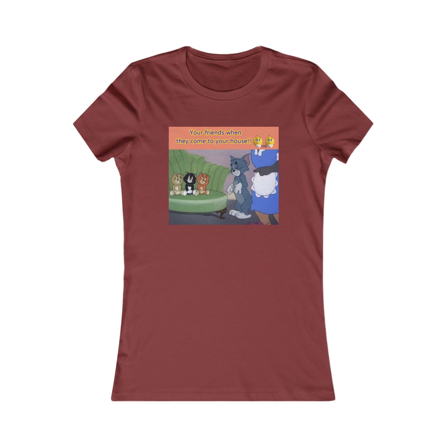 Tom and his innocent looking little friends in front of Mammy (Women - Premium Cotton Tee)