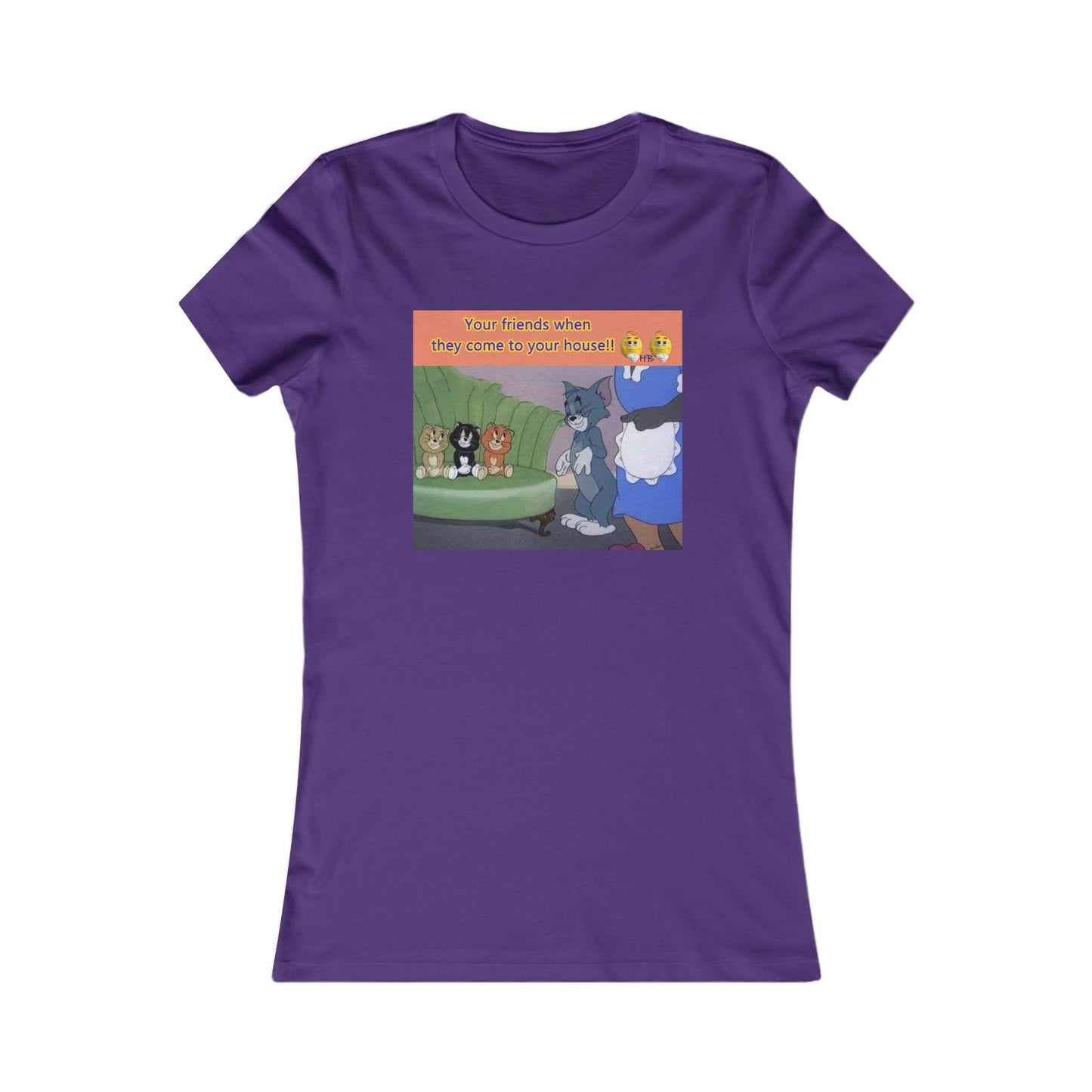 Tom and his innocent looking little friends in front of Mammy (Women - Premium Cotton Tee)