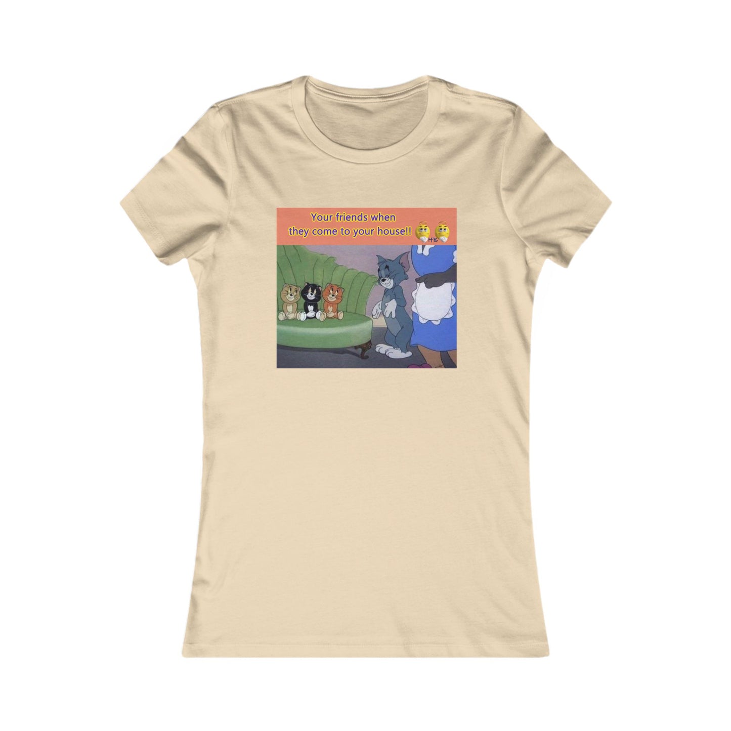 Tom and his innocent looking little friends in front of Mammy (Women - Premium Cotton Tee)