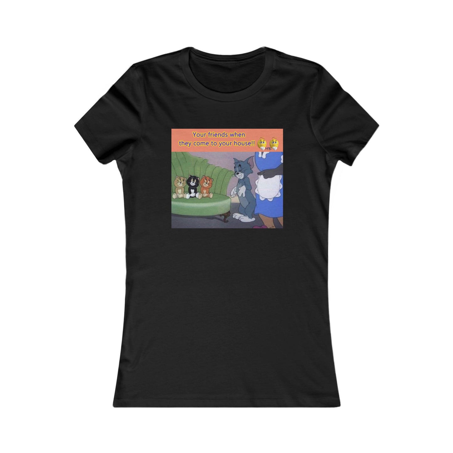 Tom and his innocent looking little friends in front of Mammy (Women - Premium Cotton Tee)