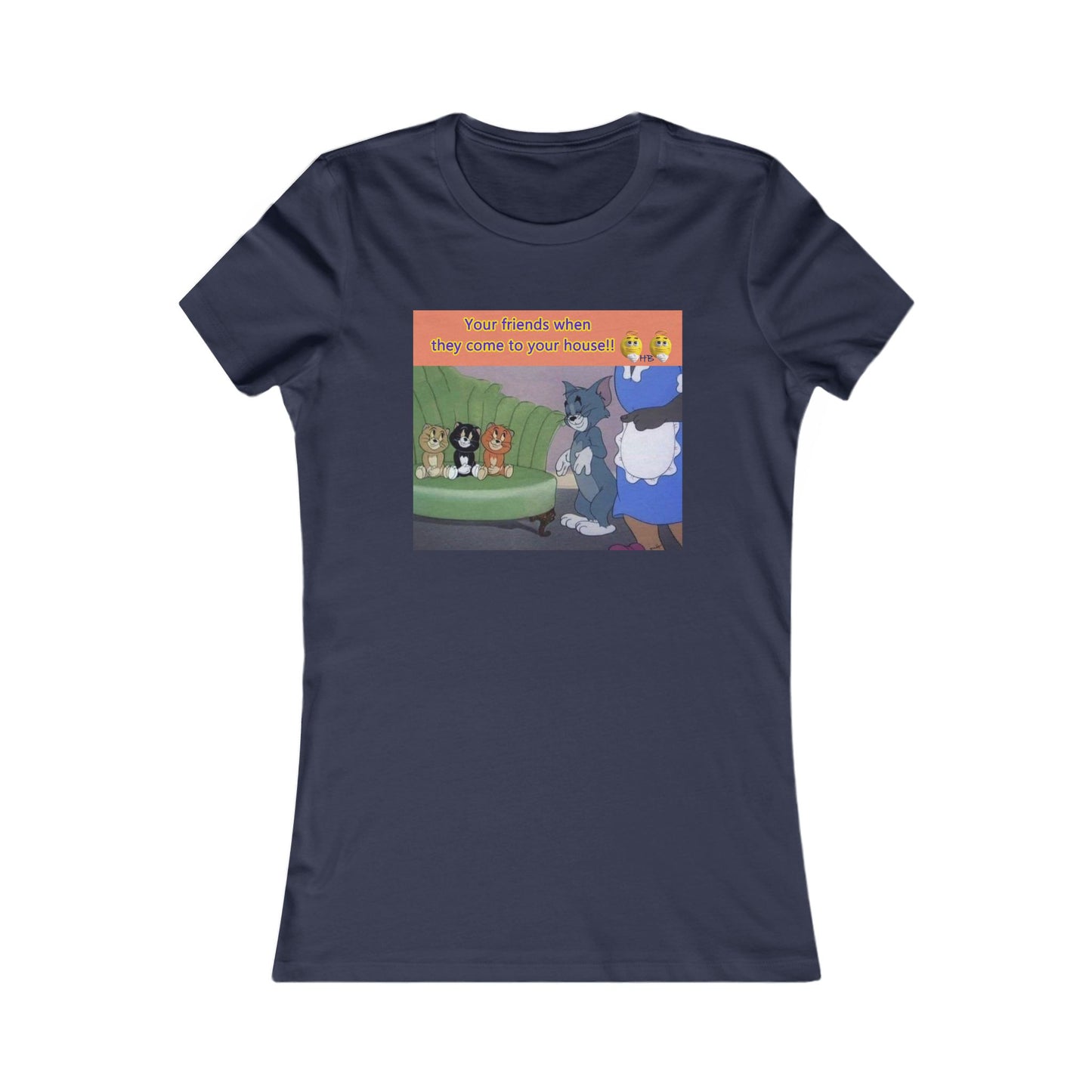 Tom and his innocent looking little friends in front of Mammy (Women - Premium Cotton Tee)