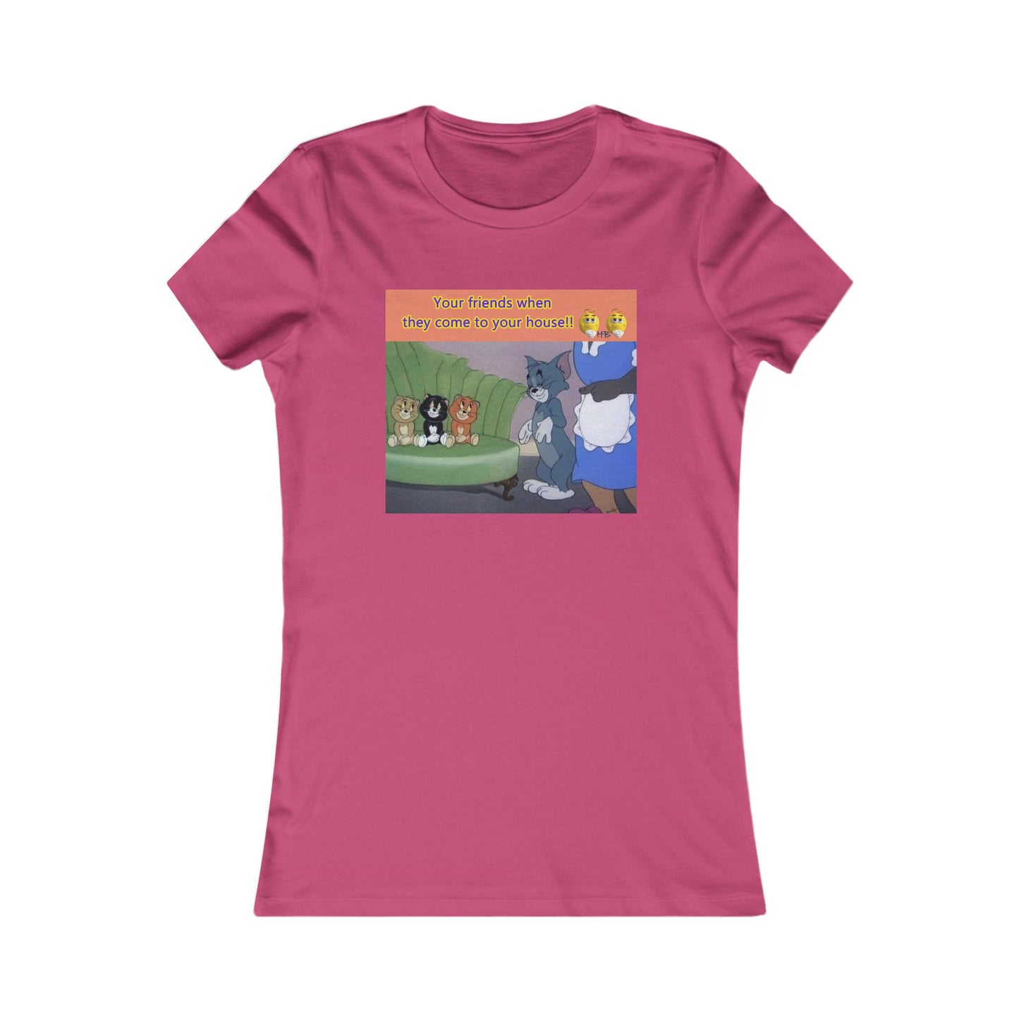 Tom and his innocent looking little friends in front of Mammy (Women - Premium Cotton Tee)