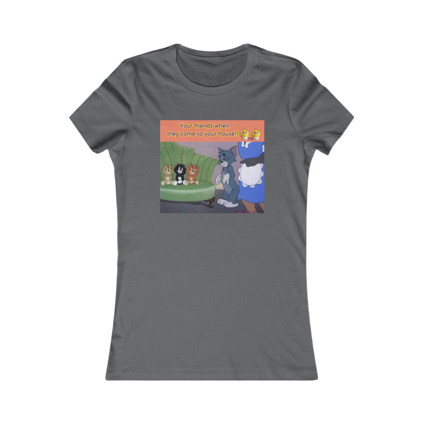 Tom and his innocent looking little friends in front of Mammy (Women - Premium Cotton Tee)