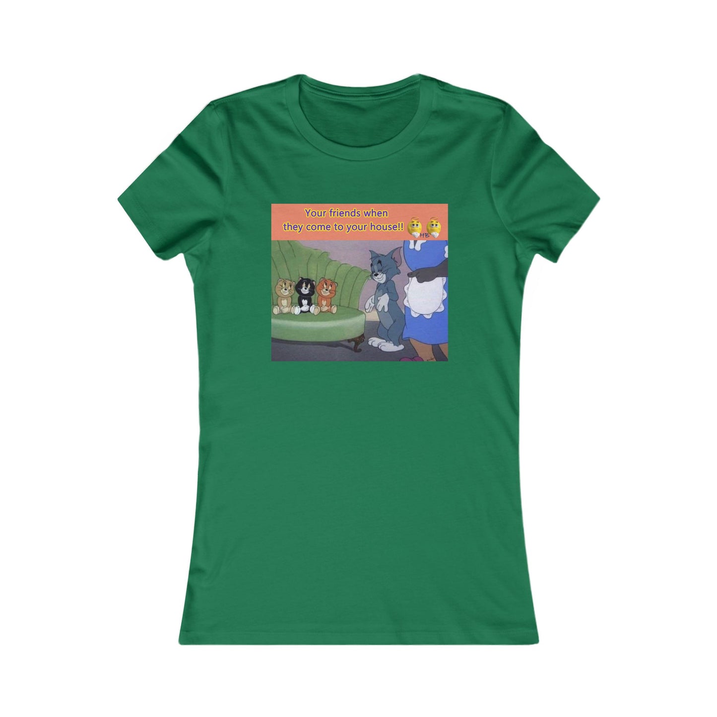 Tom and his innocent looking little friends in front of Mammy (Women - Premium Cotton Tee)