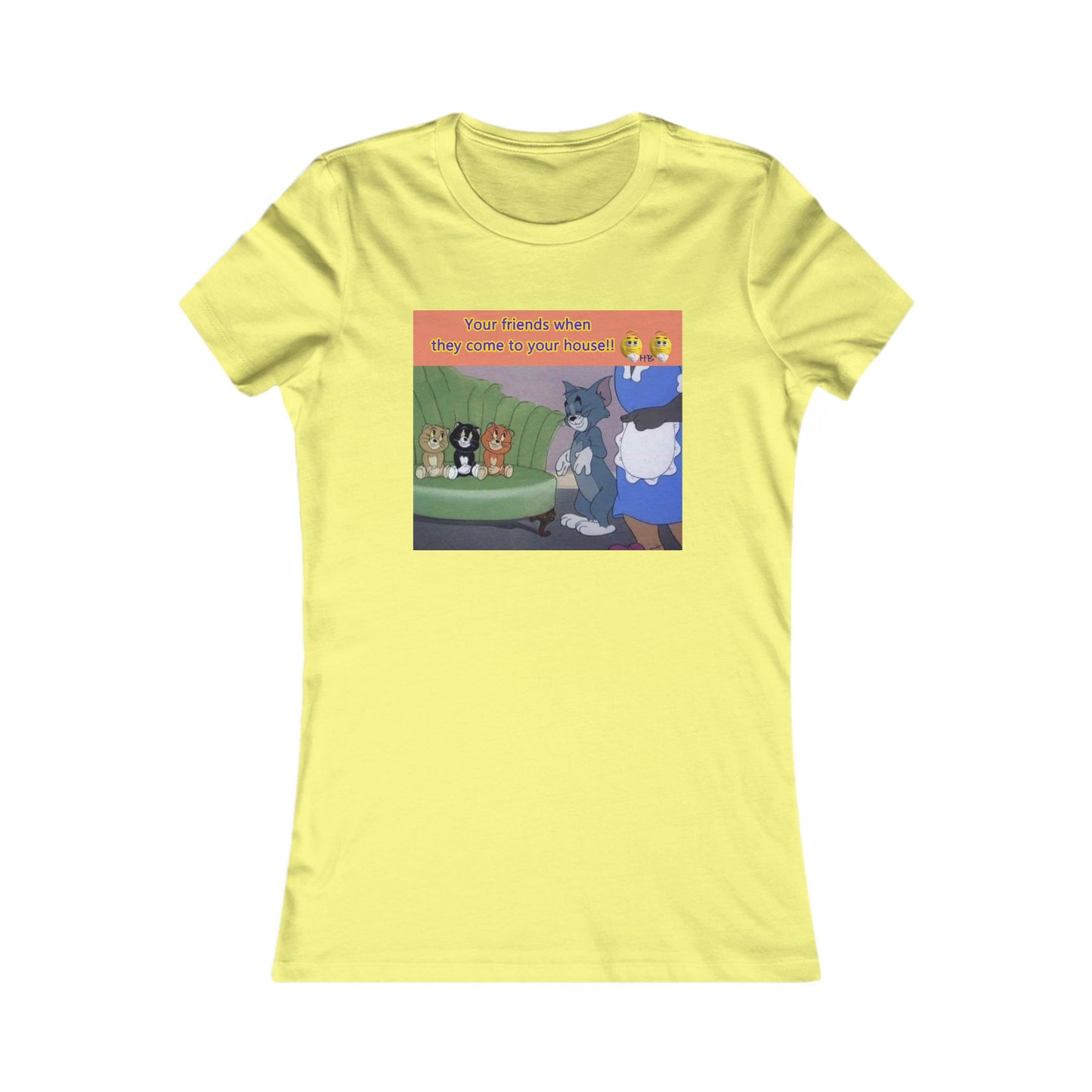 Tom and his innocent looking little friends in front of Mammy (Women - Premium Cotton Tee)