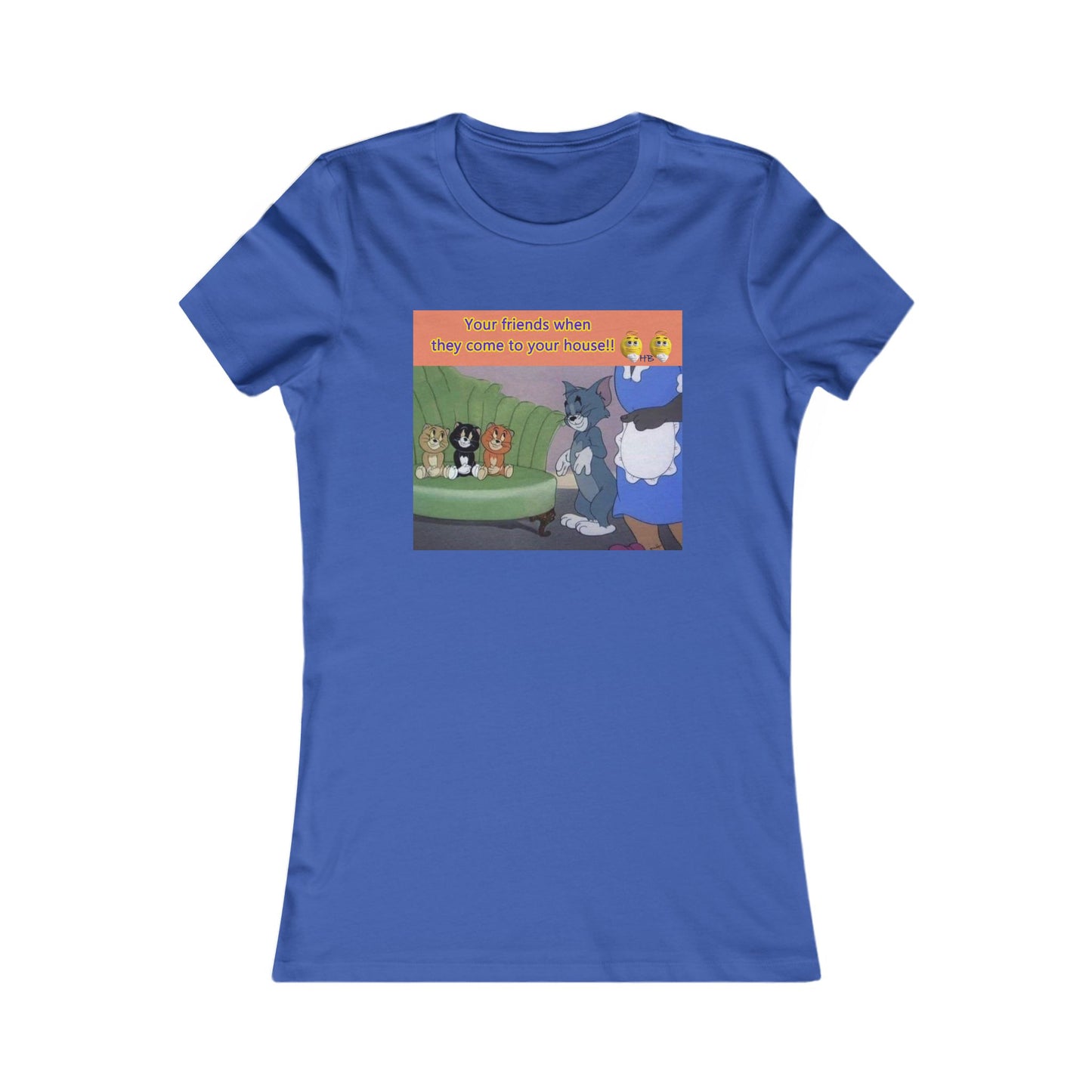 Tom and his innocent looking little friends in front of Mammy (Women - Premium Cotton Tee)