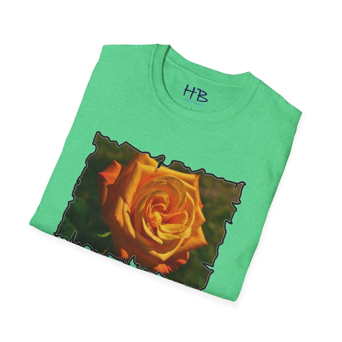 Blossoming Splendor: The Majestic Orange Rose Tee Shirt