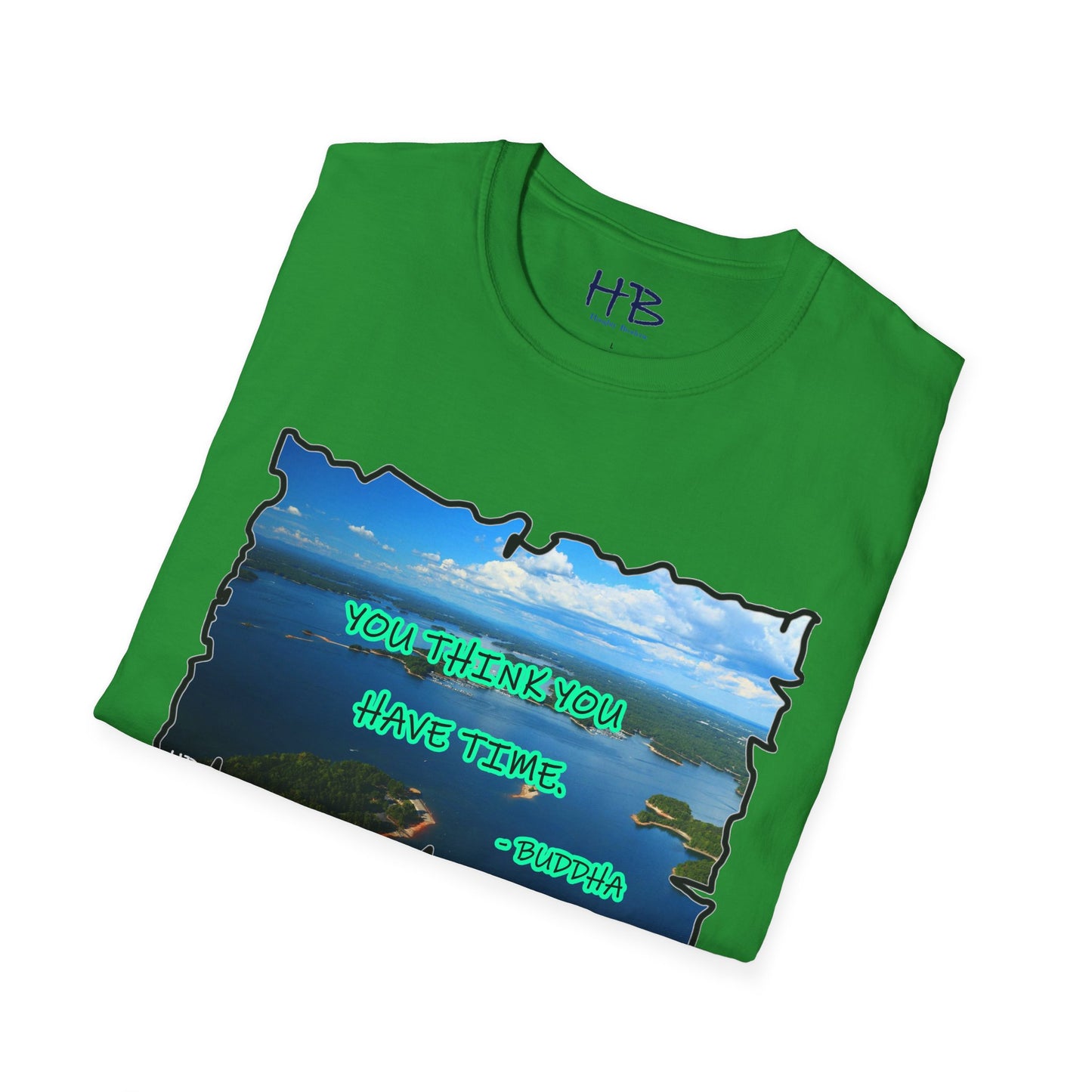 Buddha's Timeless Horizon Harmony; Philosophical Mirage Ethereal Lake Sunset Discourse 6