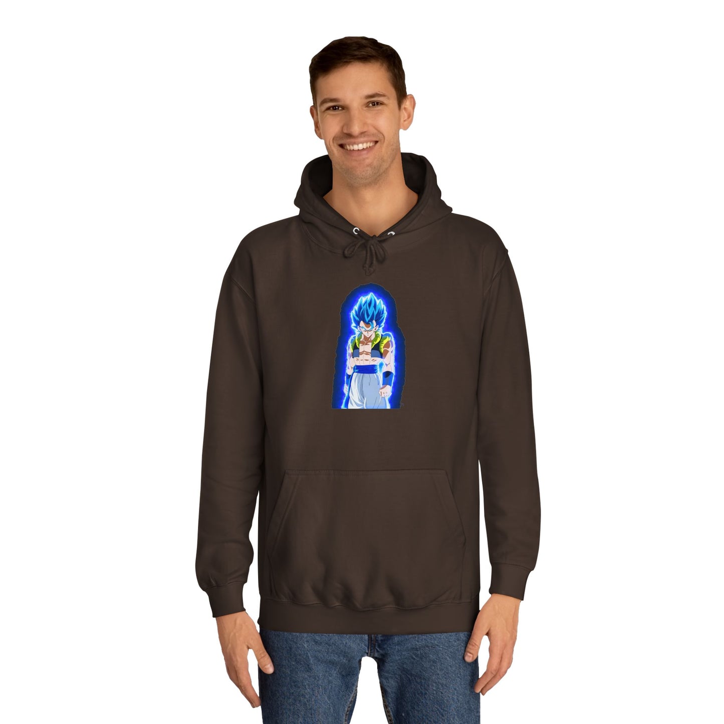 Superhero in Blue in max level (Hoodie - Cozy and Durable)