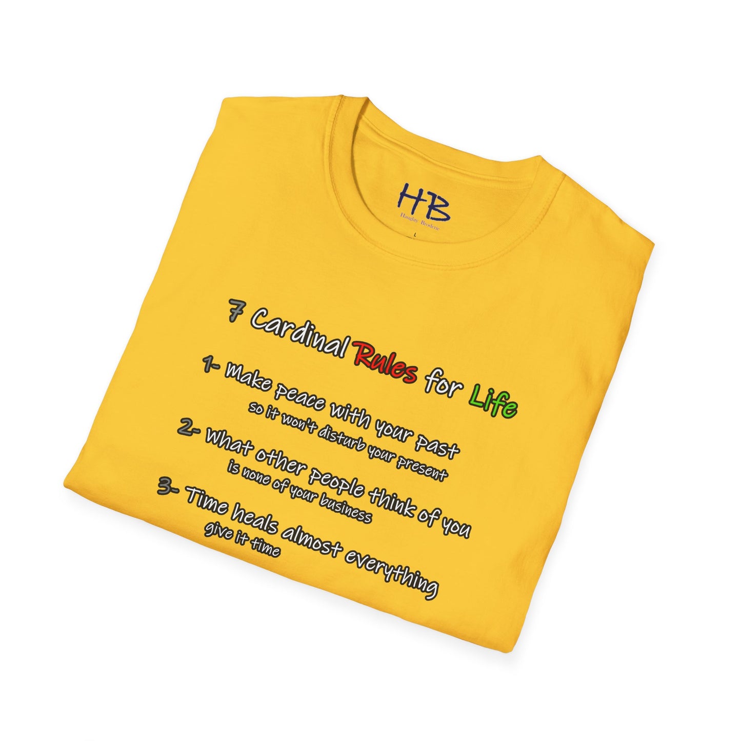 The 7 Walking Wisdom-Infused Life Rules Commemorative; Rule-By-Rule Life's Principles Woven into Fashion