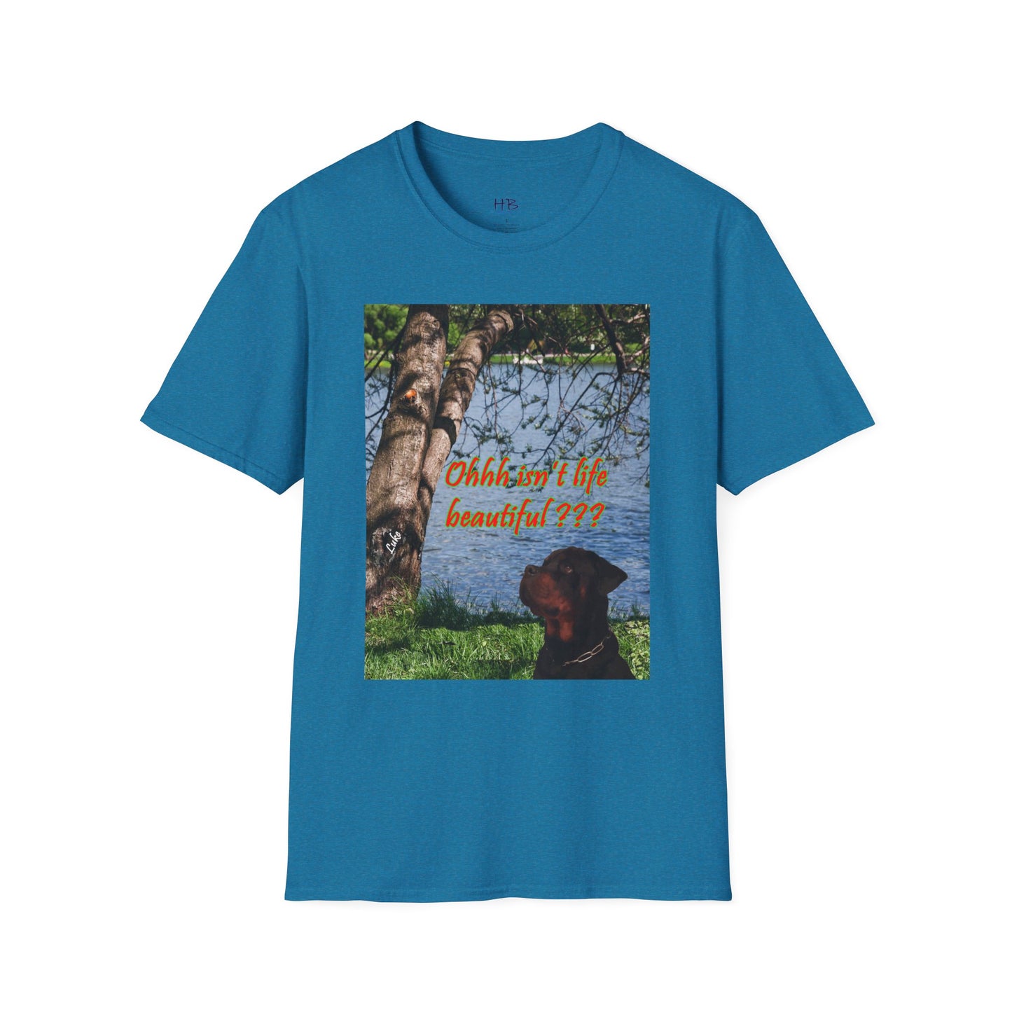 Luke the Rothweiler pondering on how life is beautiful