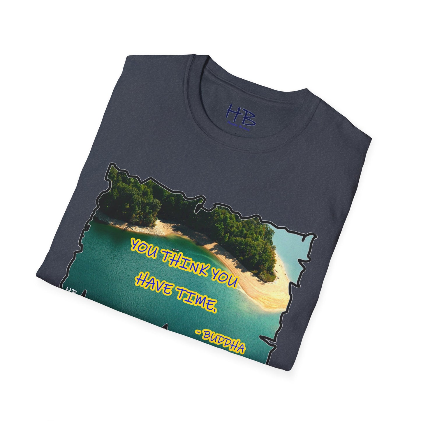 Buddha's Timeless Horizon Harmony; Philosophical Mirage Ethereal Lake Sunset Discourse 7