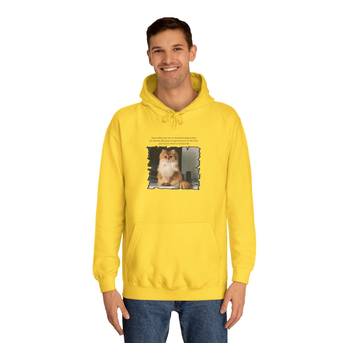 Get Yours Now -- Mesmerizing Lonely Kitty (Hoodie - Cozy and Durable)