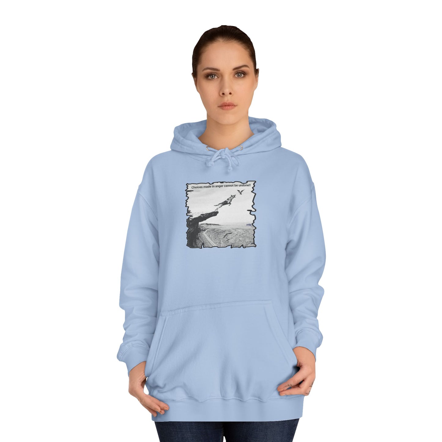 UnWise Woof Cliffhanger Choice Anger's Edge (Hoodie - Cozy and Durable)