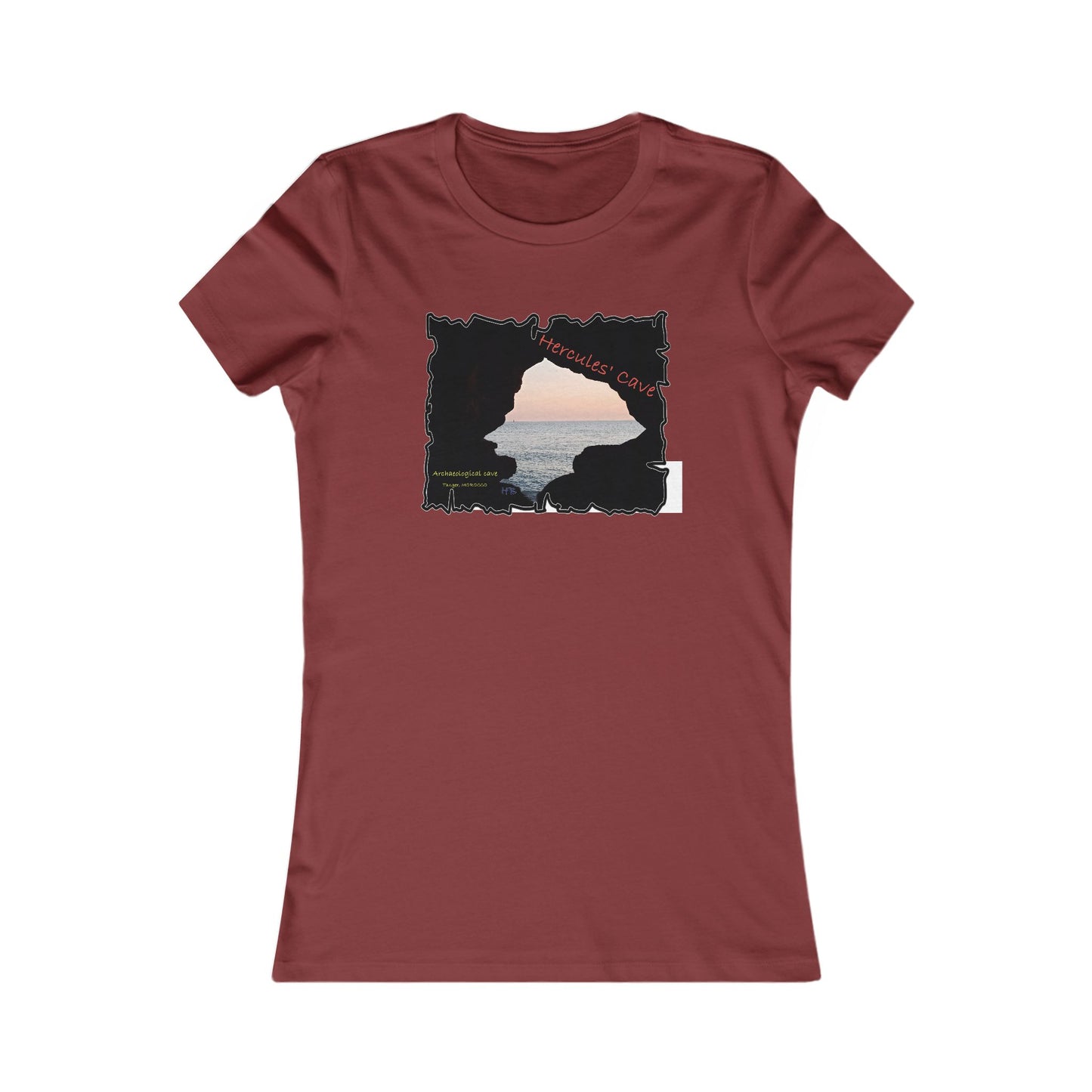 Tanger's Treasure Hercules' Cave Sunset (Women - Premium Cotton Tee)