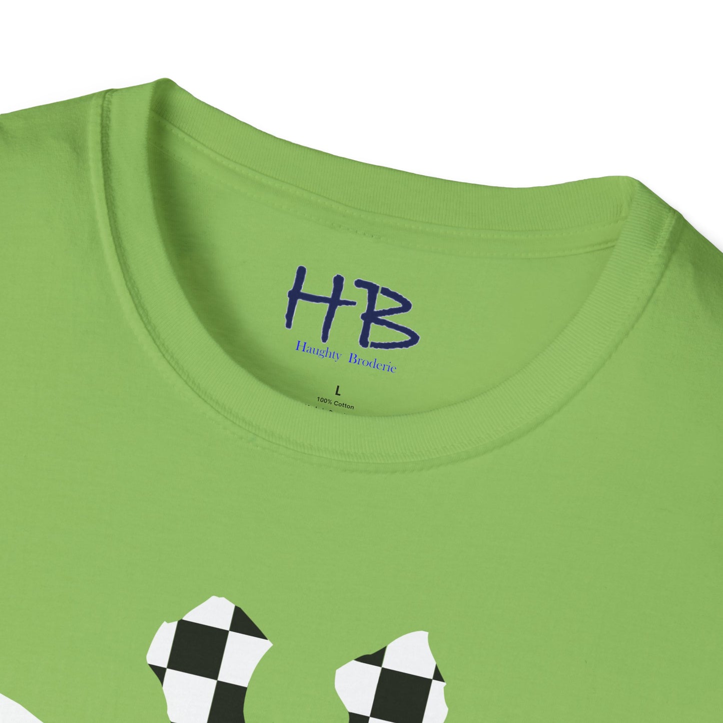 Graceful Heights: The Refined Checkered Giraffe Garment