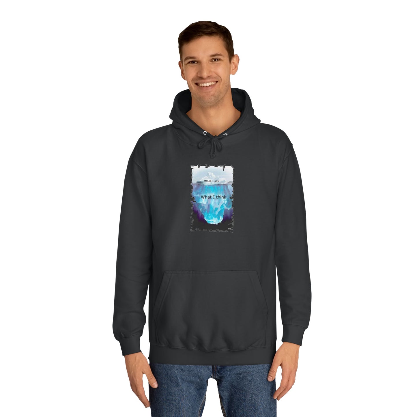 Below the Surface Veiled Verbalization (Hoodie - Cozy and Durable)