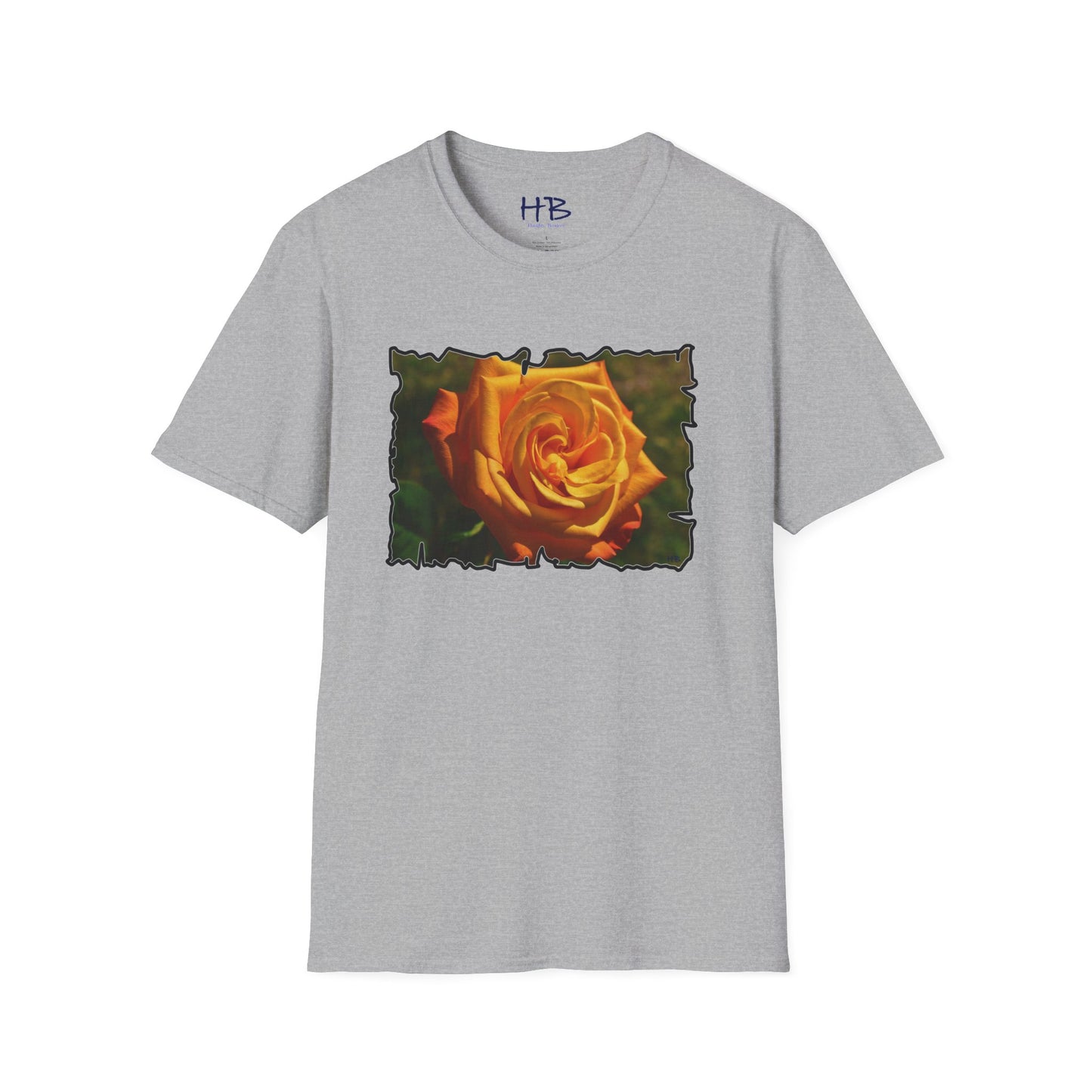 Blossoming Splendor: The Majestic Orange Rose Tee Shirt