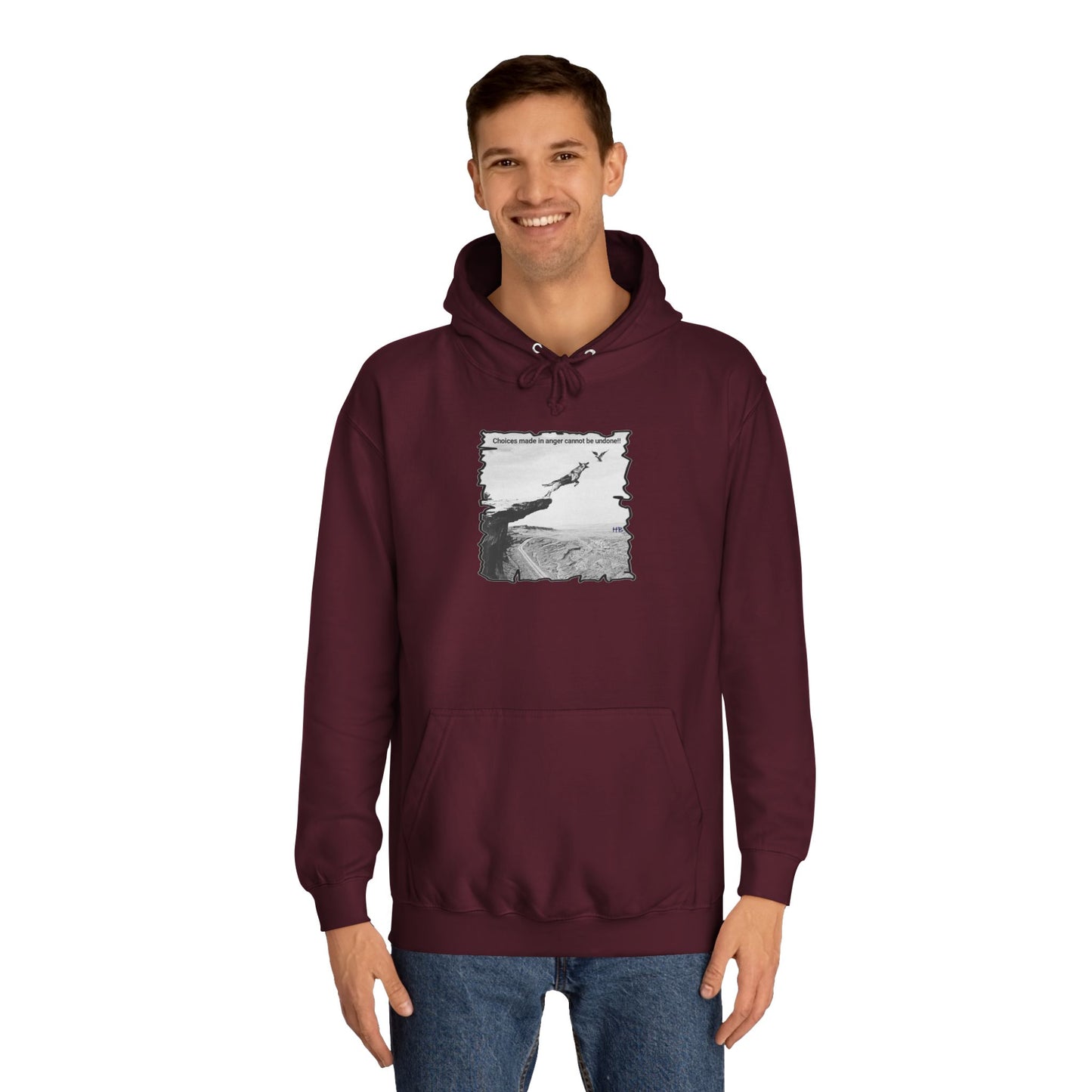 UnWise Woof Cliffhanger Choice Anger's Edge (Hoodie - Cozy and Durable)