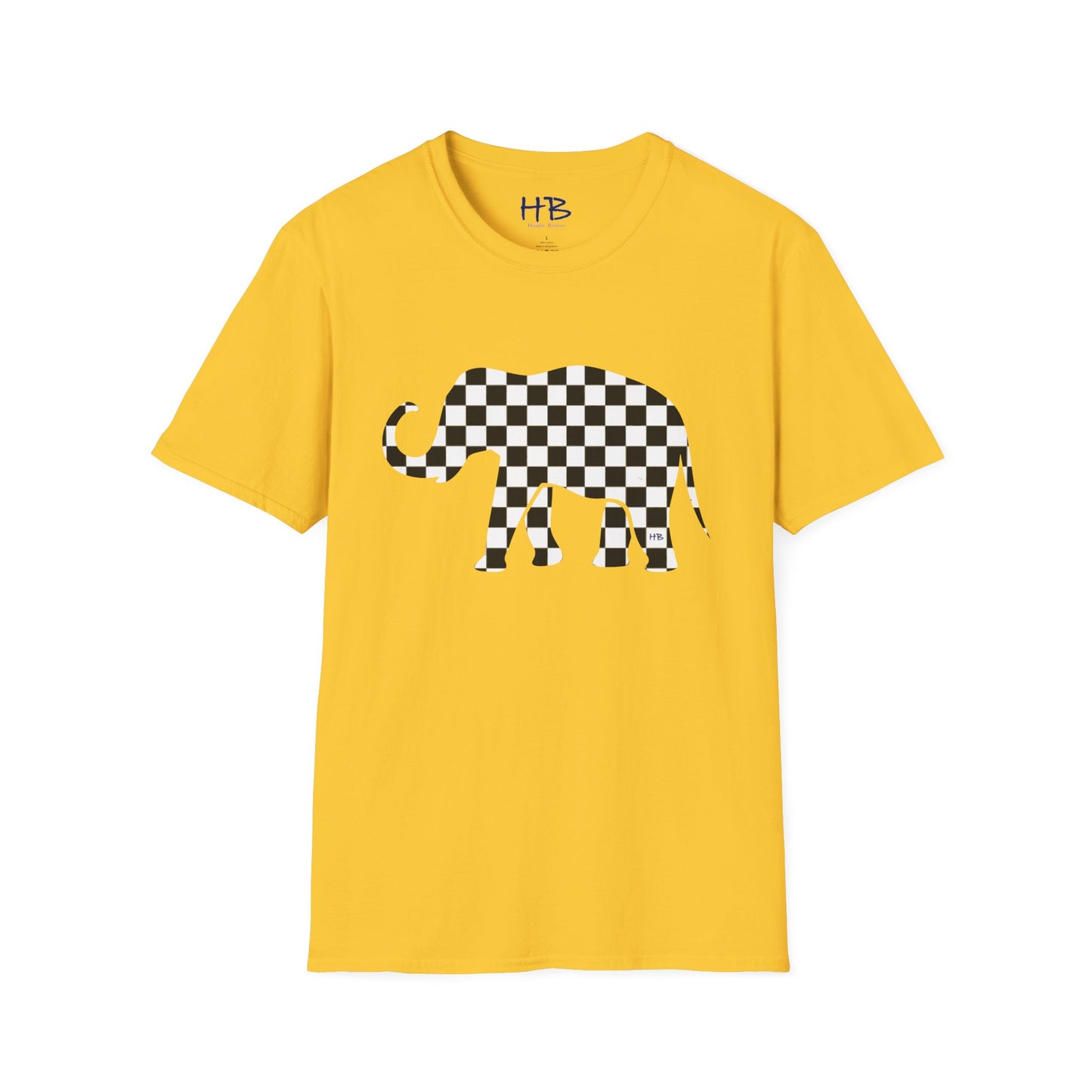 Sophistication Redefined: Unleash Your Style with the Elephant-Inspired Checkered one
