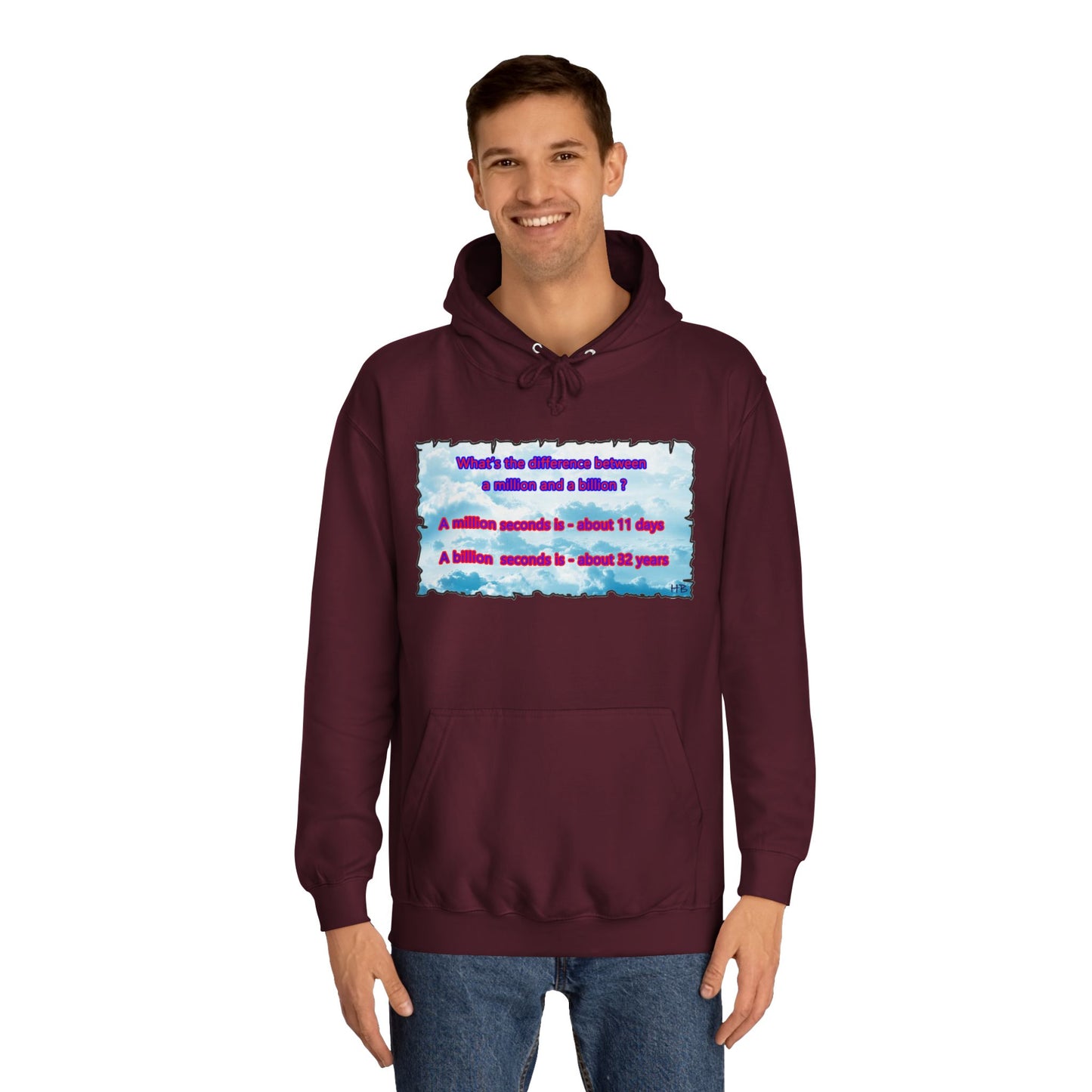 Get Yours Now -- Difference between million and billion calculated in seconds (Hoodie - Cozy and Durable)