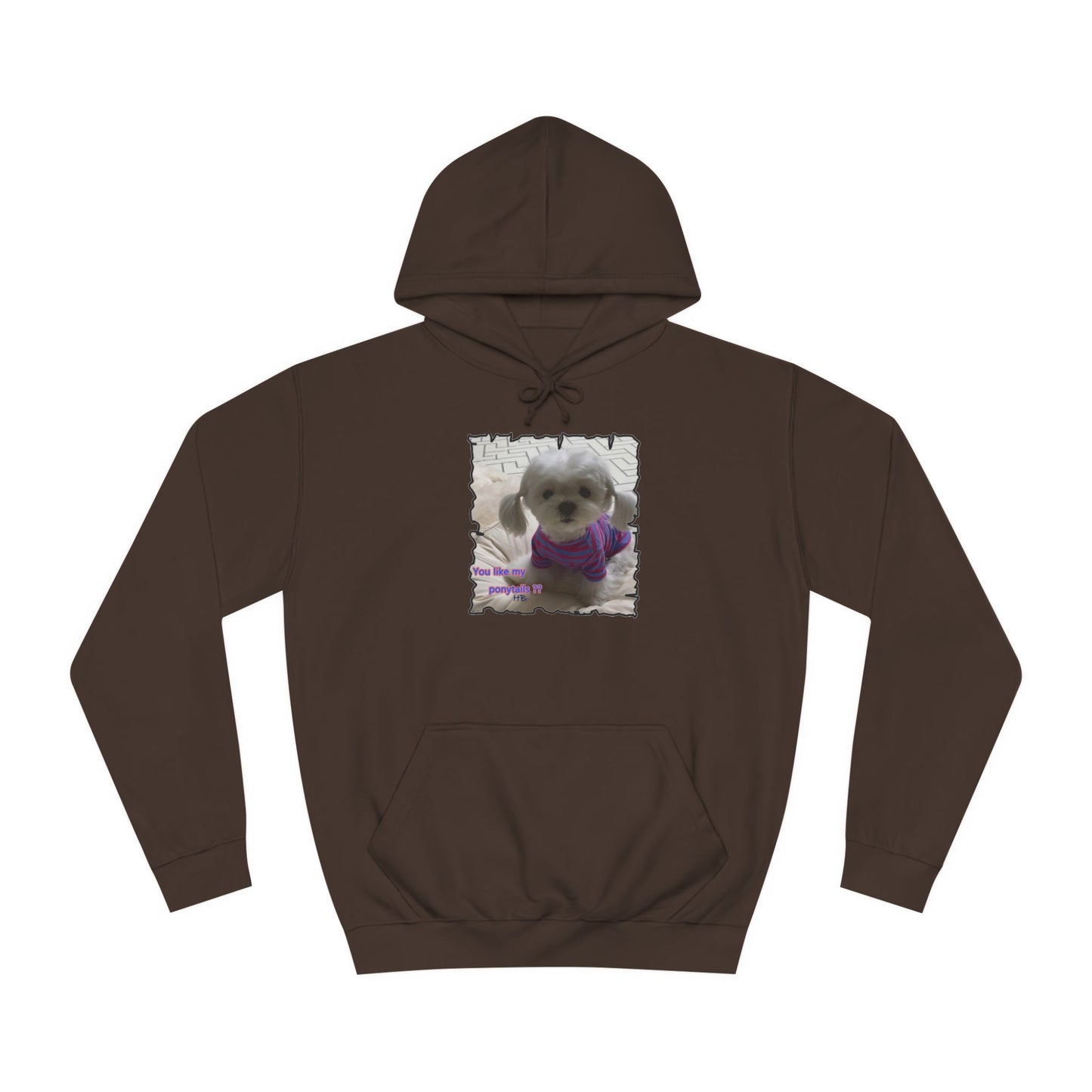 Bichon Maltese extra cute ponytails (Hoodie - Cozy and Durable)