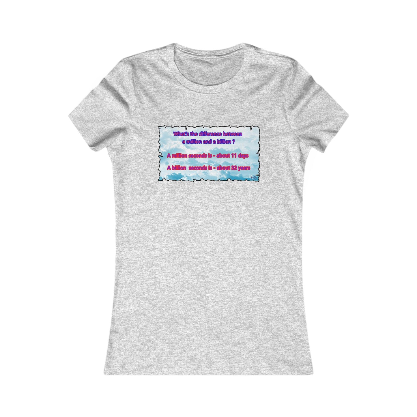 Difference between million and billion calculated in seconds (Women - Premium Cotton Tee)