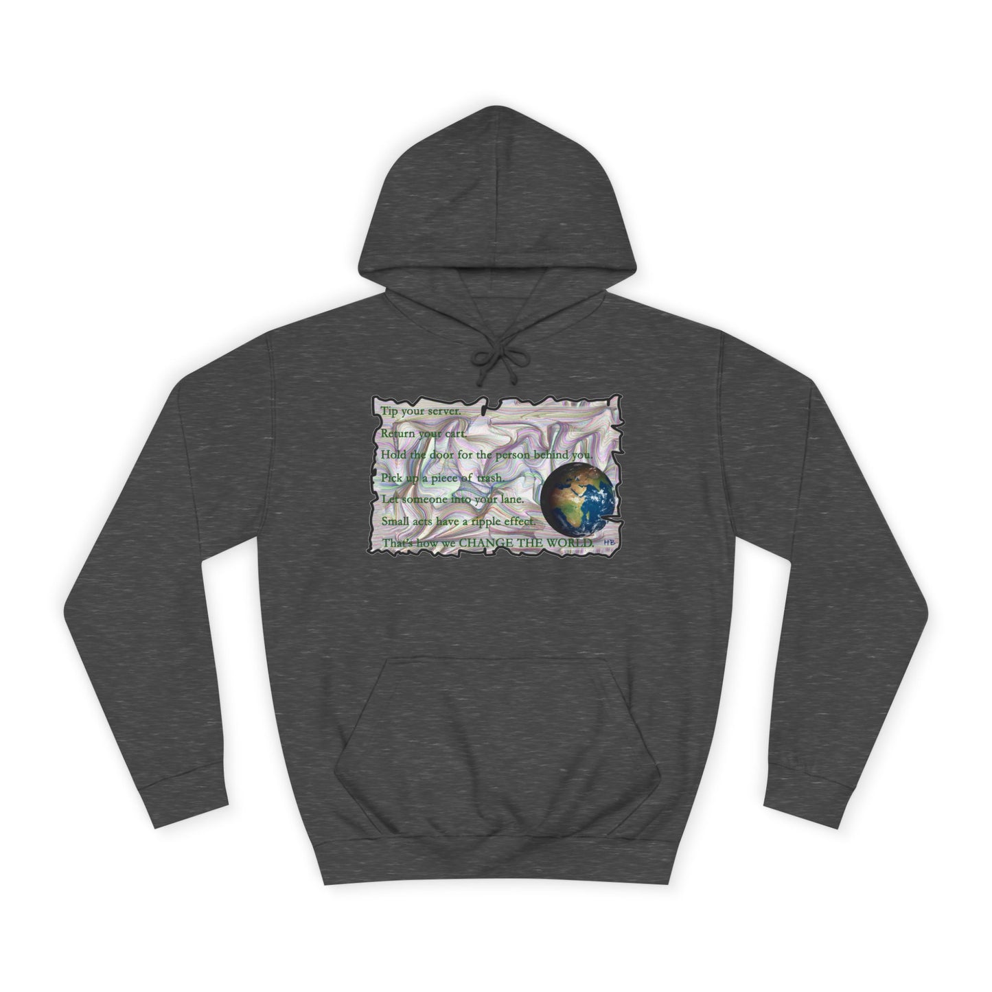 Take Action to Change the World Ripple Effect (Hoodie - Cozy and Durable)