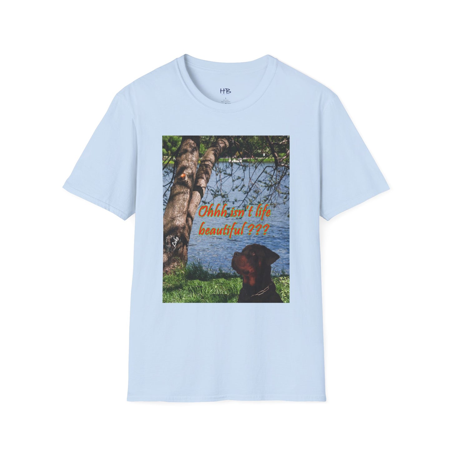 Luke the Rothweiler pondering on how life is beautiful