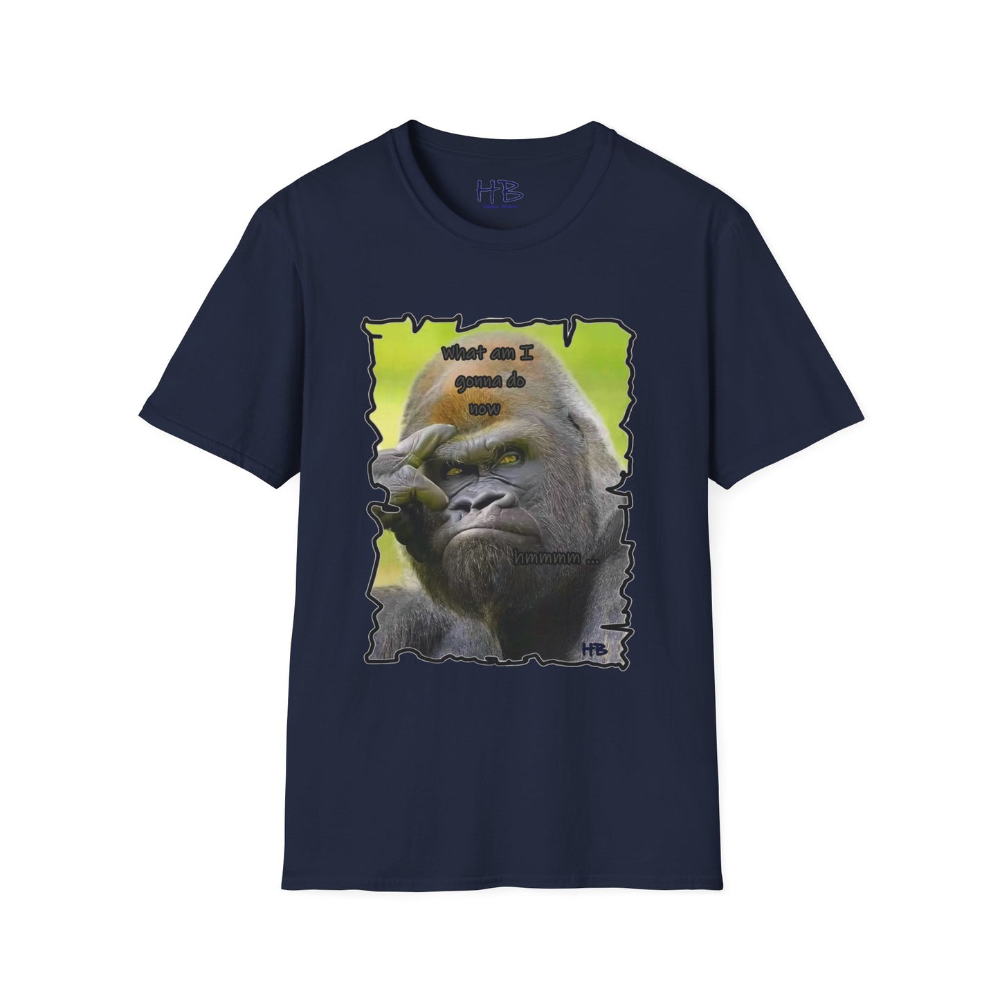 Contemplative Gorilla: Pondering Intriguing  Primate