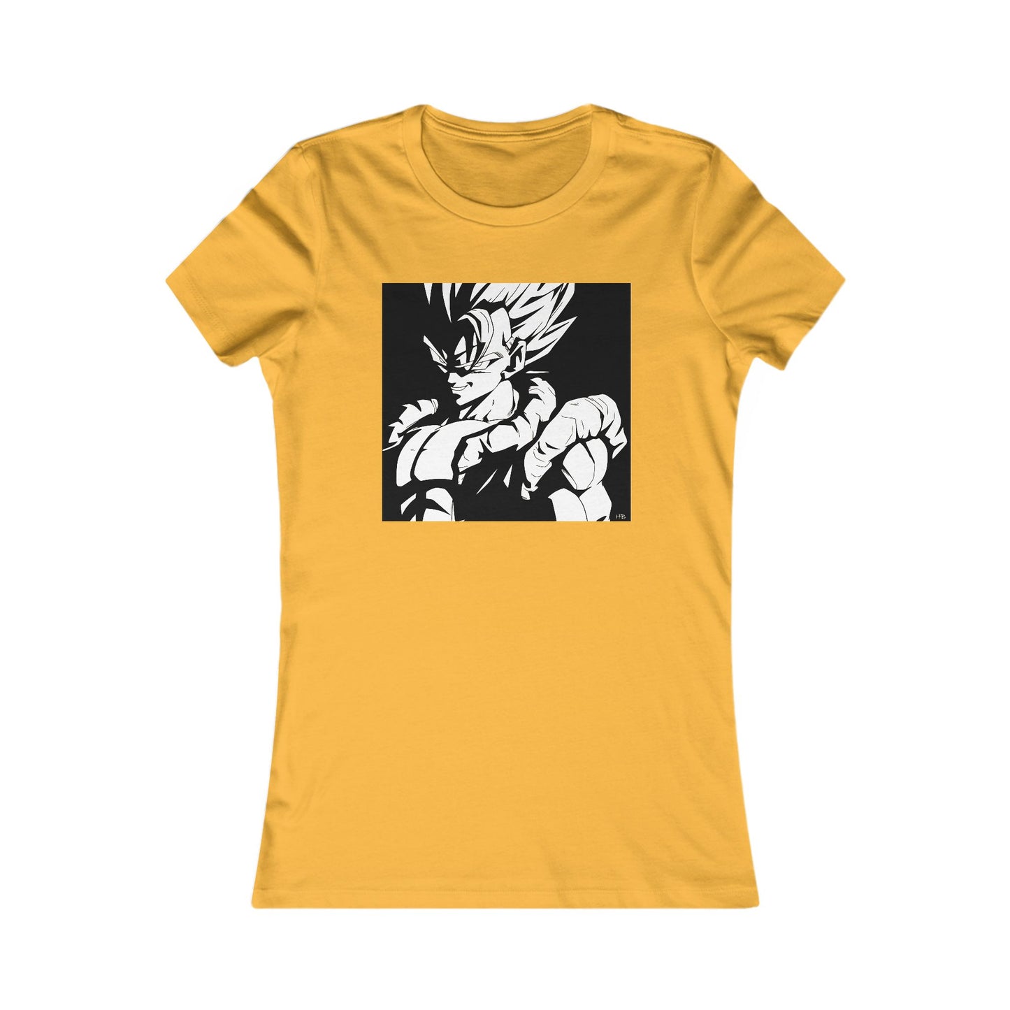 Japanese Superhero anime in black and white (Women - Premium Cotton Tee)