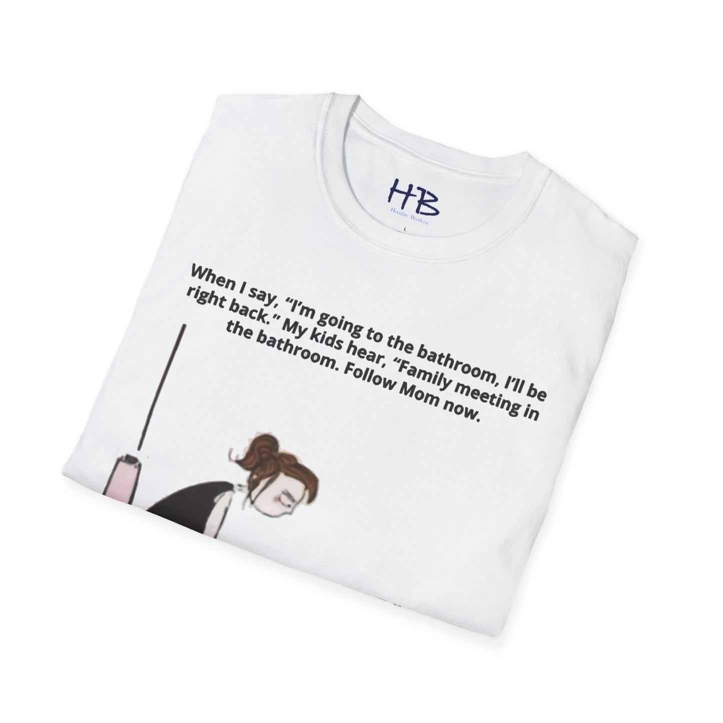 Family meetings in bathroom while mom is at the toilet