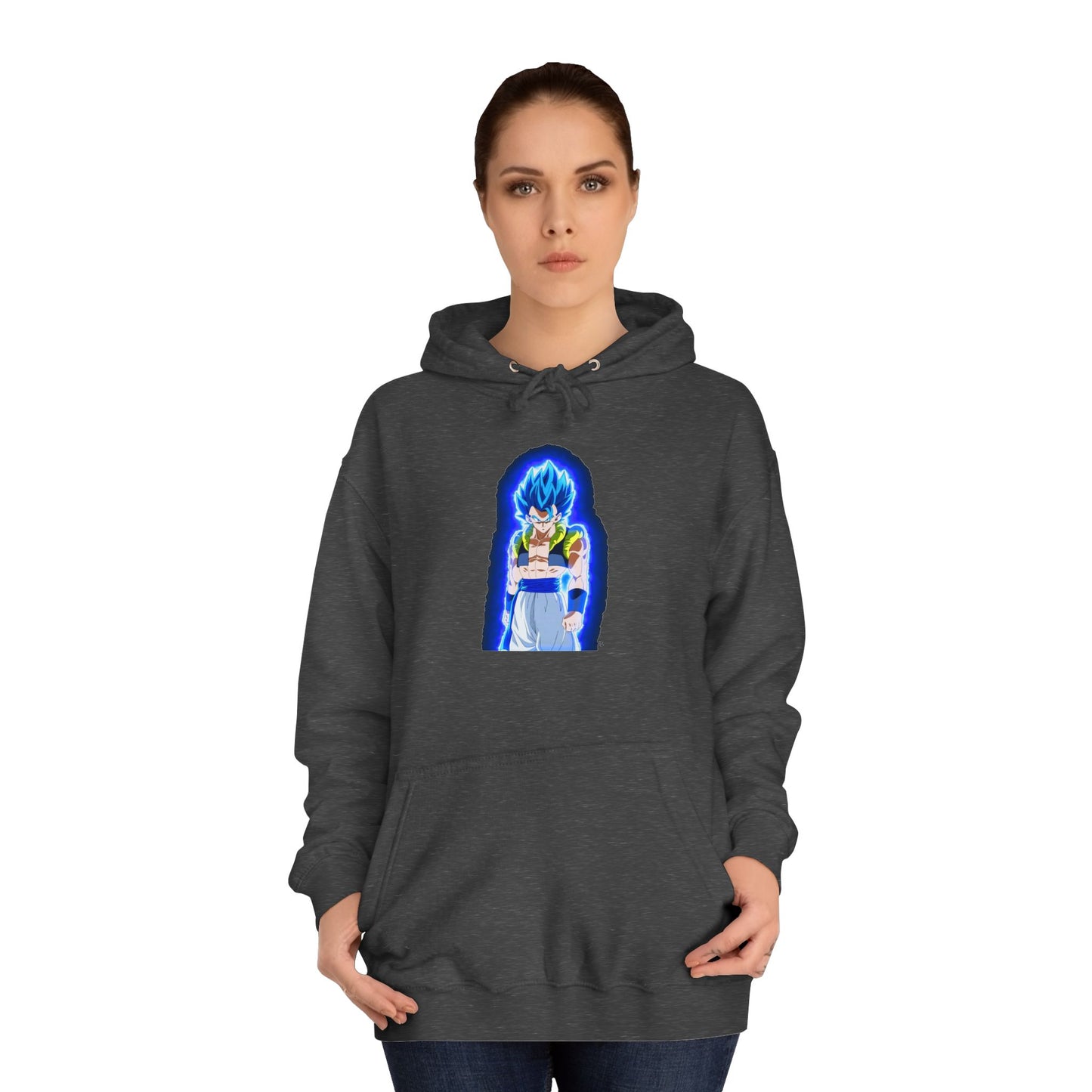 Superhero in Blue in max level (Hoodie - Cozy and Durable)