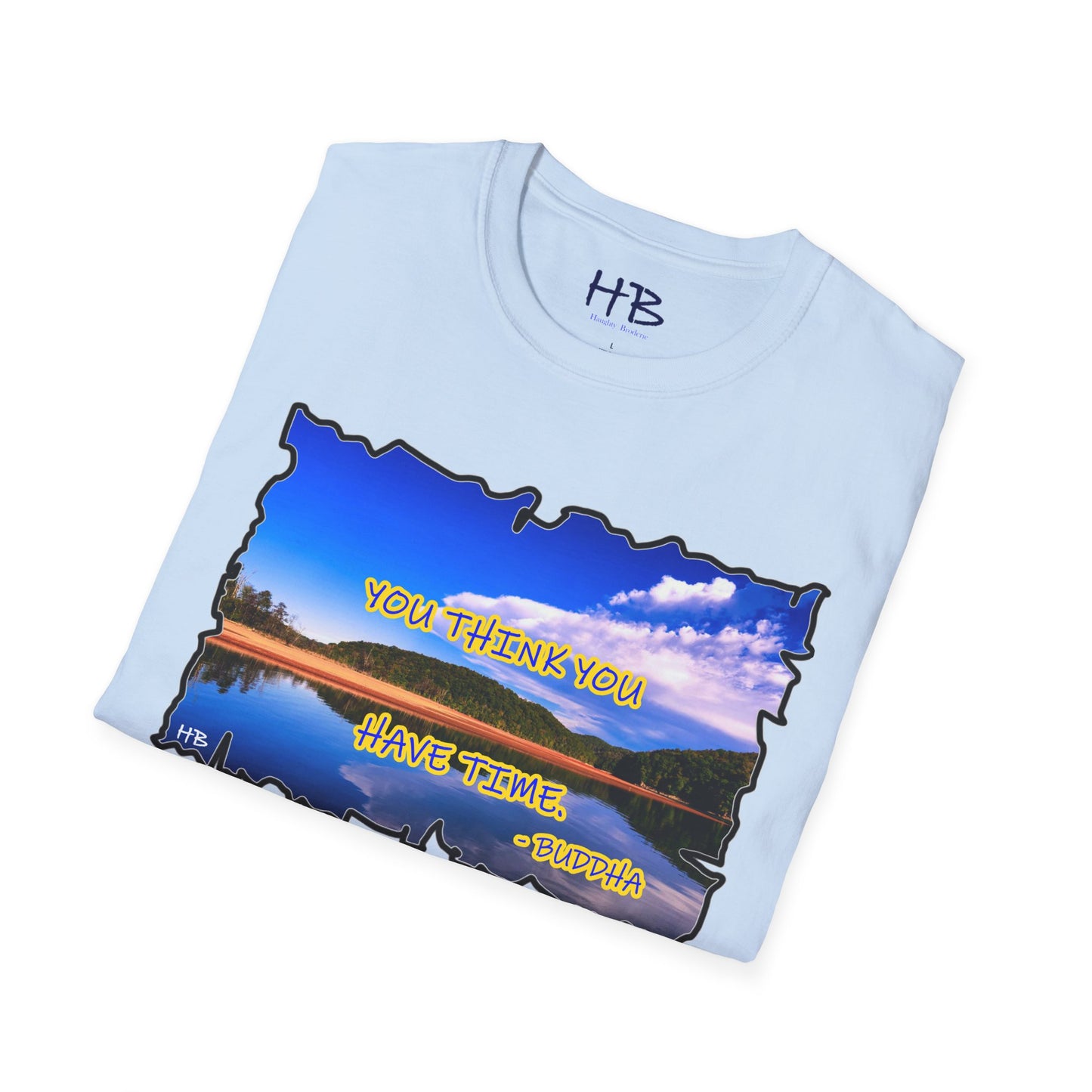 Buddha's Timeless Horizon Harmony; Philosophical Mirage Ethereal Lake Sunset Discourse 8