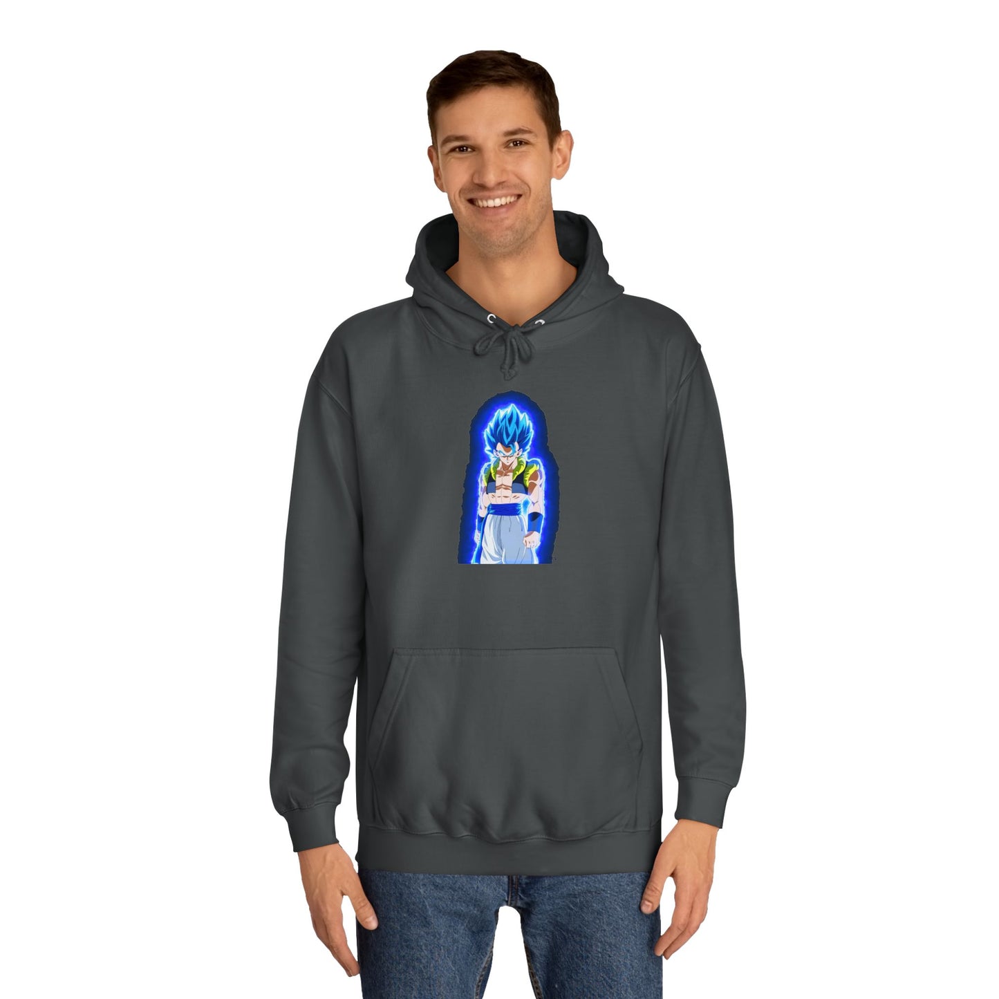 Superhero in Blue in max level (Hoodie - Cozy and Durable)
