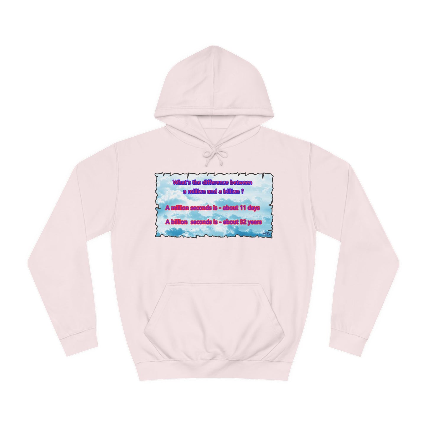 Get Yours Now -- Difference between million and billion calculated in seconds (Hoodie - Cozy and Durable)