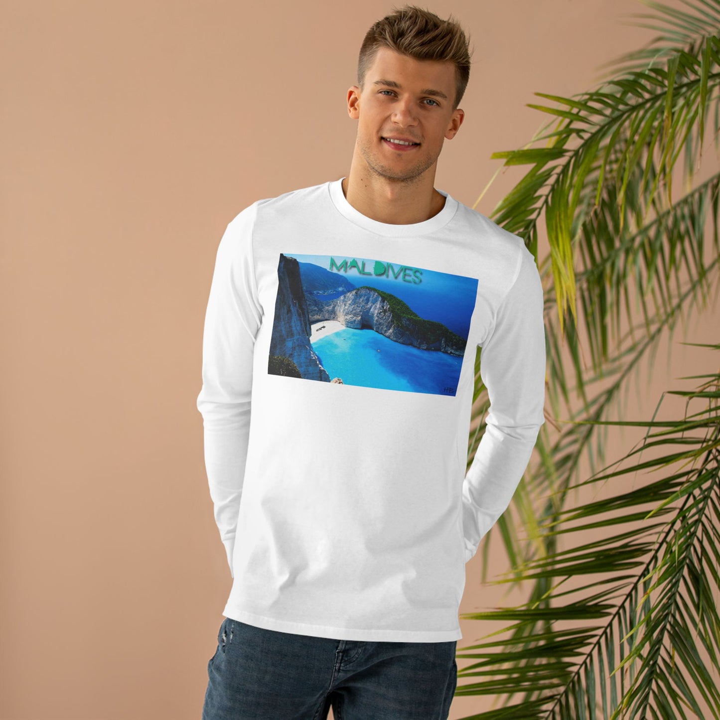 Get Yours Now -- Paradise Found in the Maldives Marvel (Men's Base Longsleeve Tee - All-Season Wear)