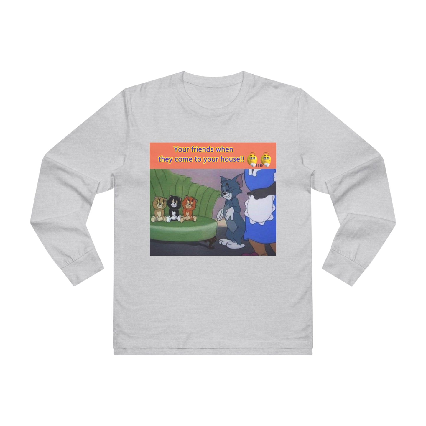 Tom and his innocent looking little friends in front of Mammy (Men's Base Longsleeve Tee - All-Season Wear)