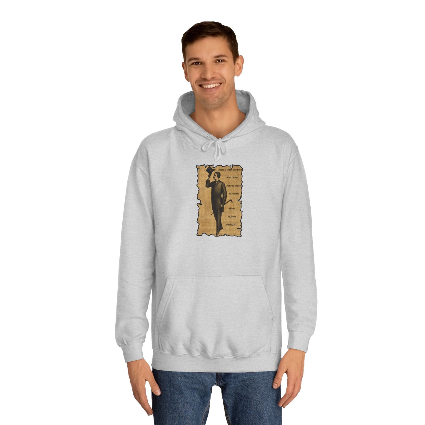Sophisticated Vintage Silence (Hoodie - Cozy and Durable)