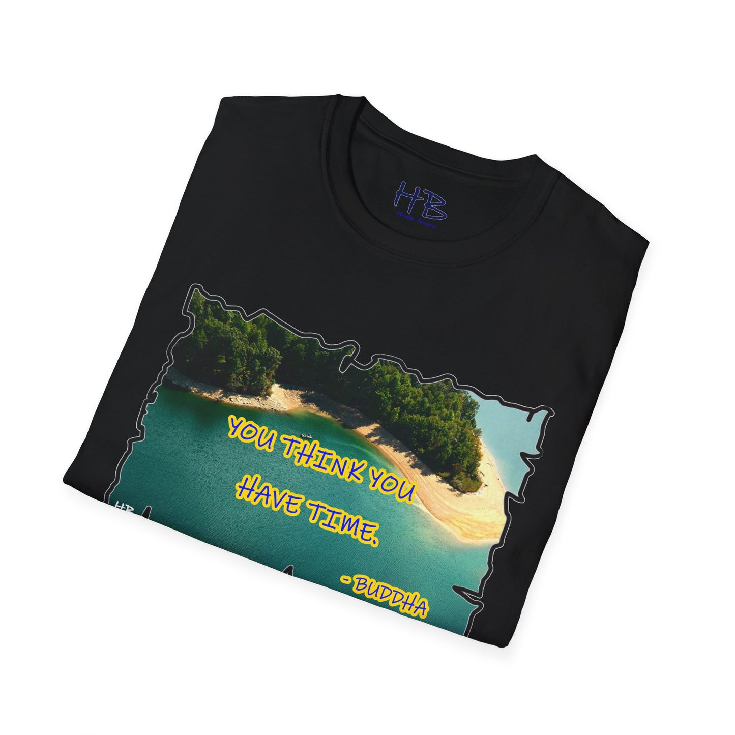 Buddha's Timeless Horizon Harmony; Philosophical Mirage Ethereal Lake Sunset Discourse 7