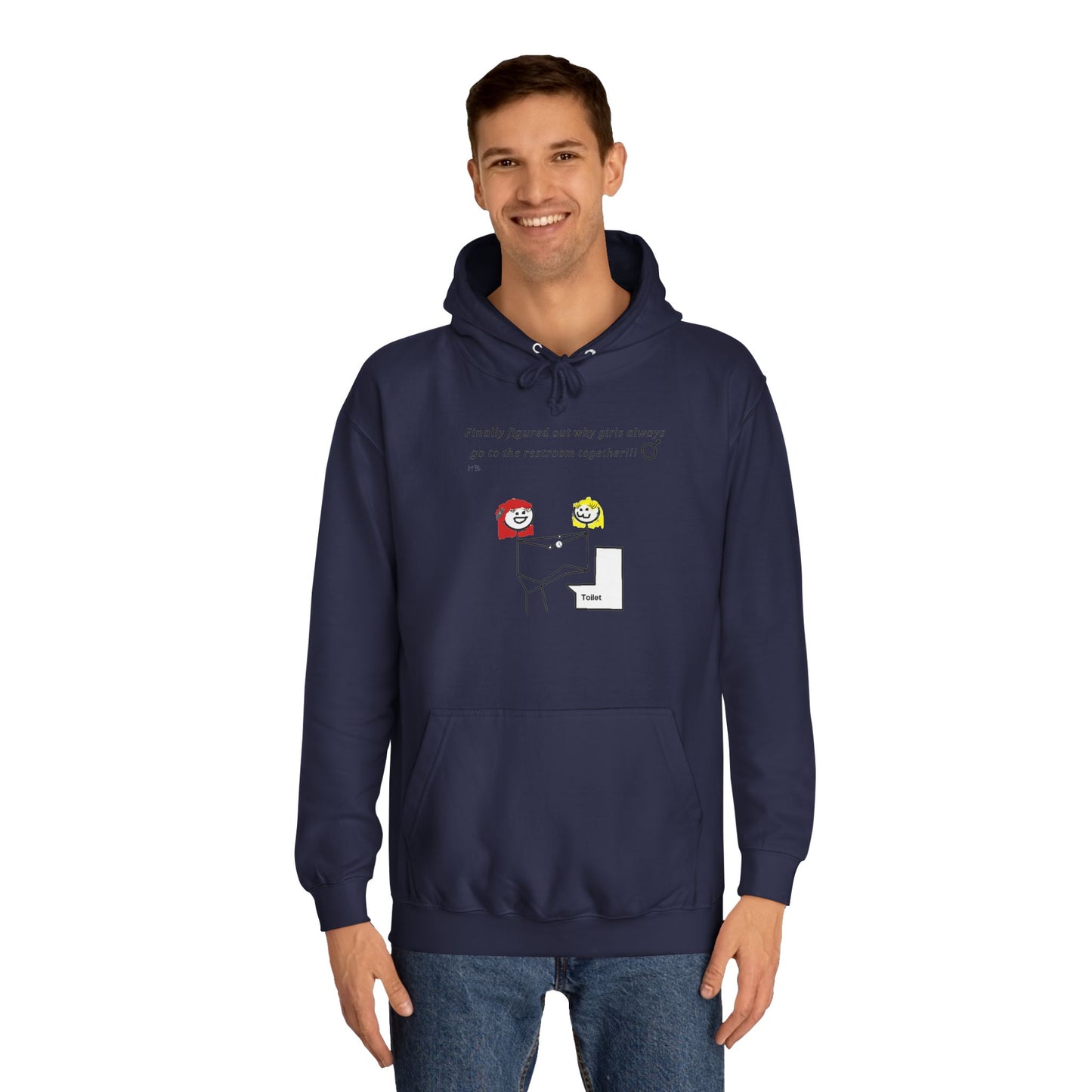 Get Yours Now -- Humorous Restroom Companions Revelations (Hoodie - Cozy and Durable)