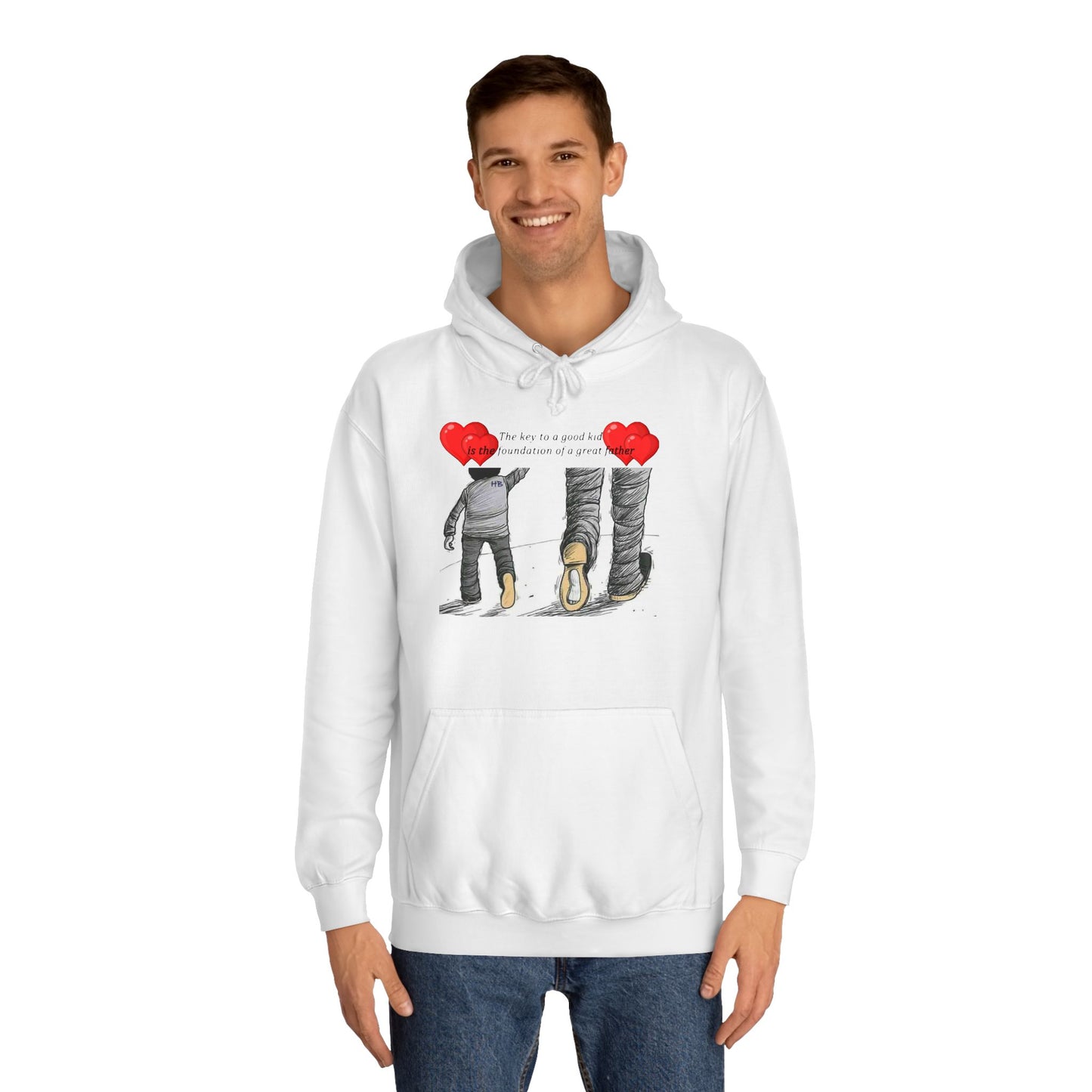 True Fathers, Hand in Hand, Size of Mentorship Love (Hoodie - Cozy and Durable)