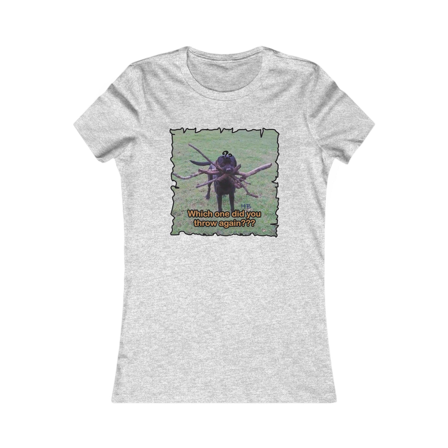 Fetching Pawsitively Cute (Women - Premium Cotton Tee)