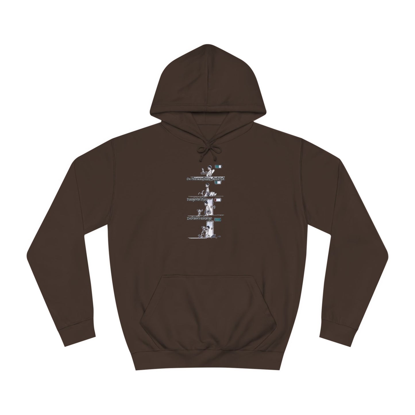 Get Yours Now -- Life's Canvas Daily Energies Unleashed; Day in, Day Out From Office to Home using Threads of Resilience (Hoodie - Cozy and Durable)