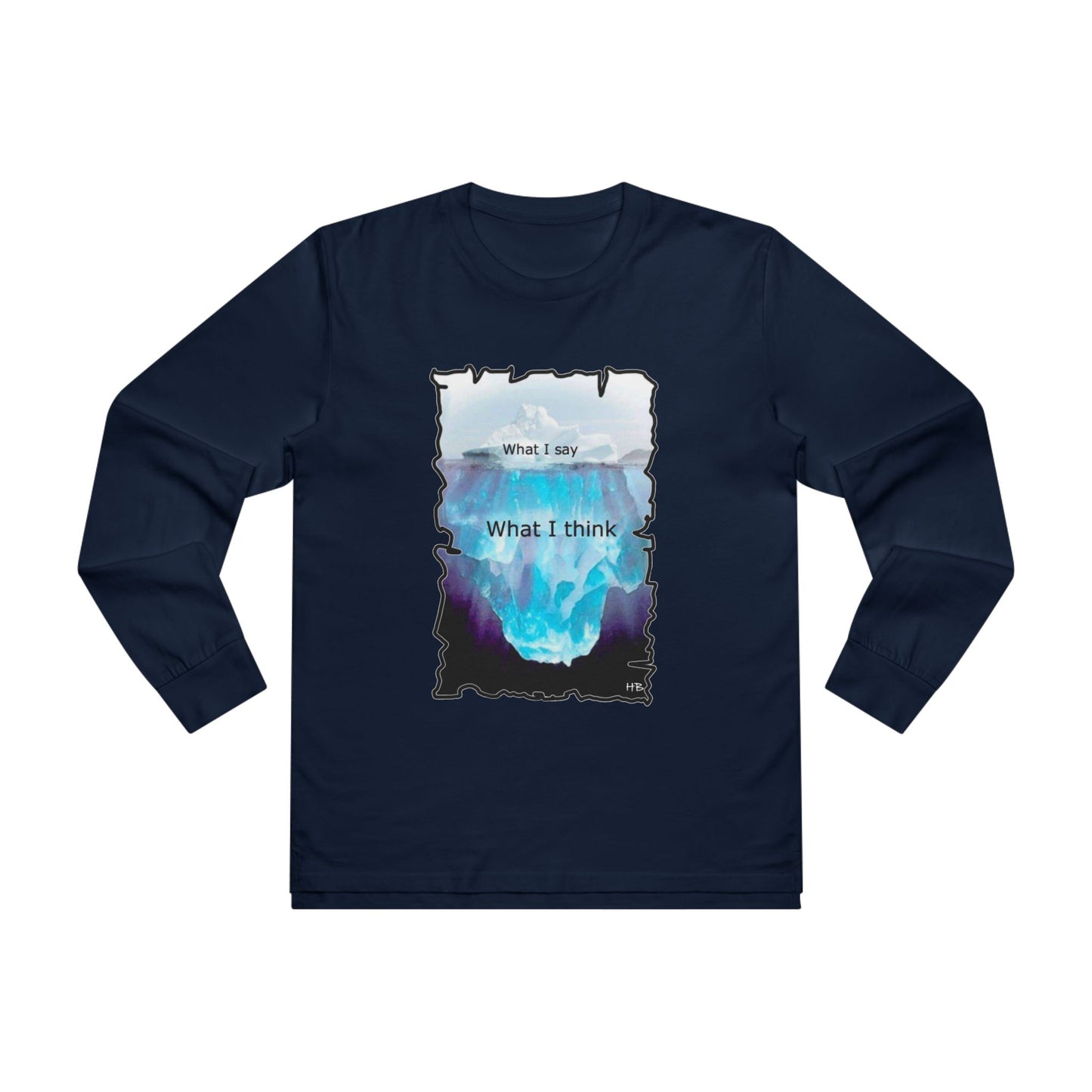 Below the Surface Veiled Verbalization (Men's Base Longsleeve Tee - All-Season Wear)