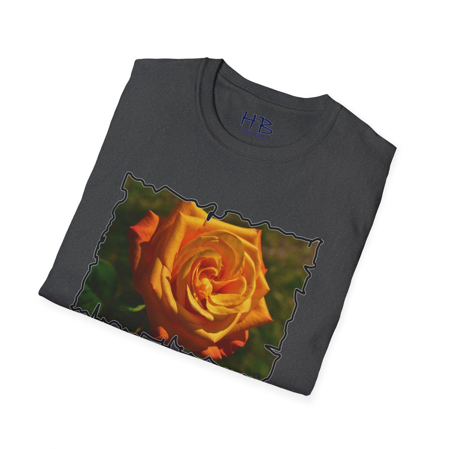 Blossoming Splendor: The Majestic Orange Rose Tee Shirt