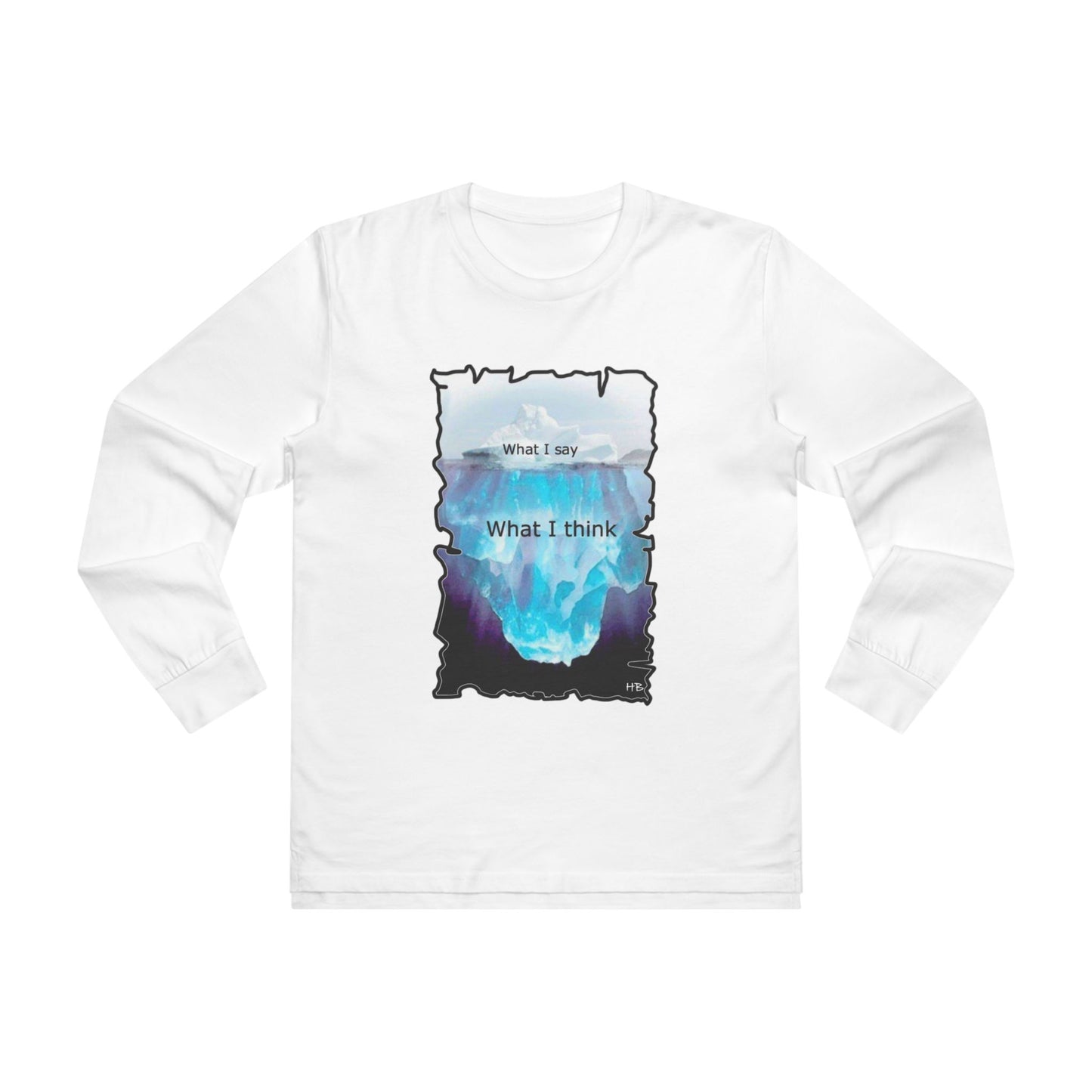 Below the Surface Veiled Verbalization (Men's Base Longsleeve Tee - All-Season Wear)
